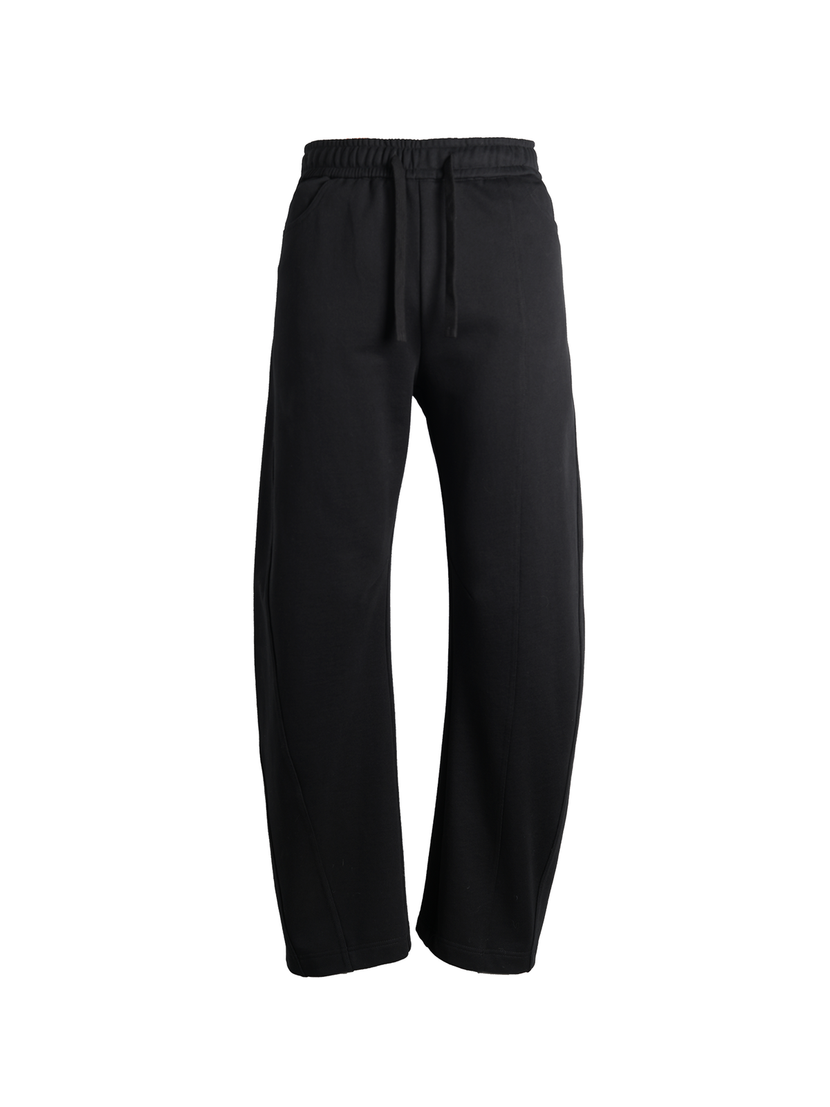 ORGANIC EMOTION Asymmetrical Spliced Drawstring Wide-Leg Pants
