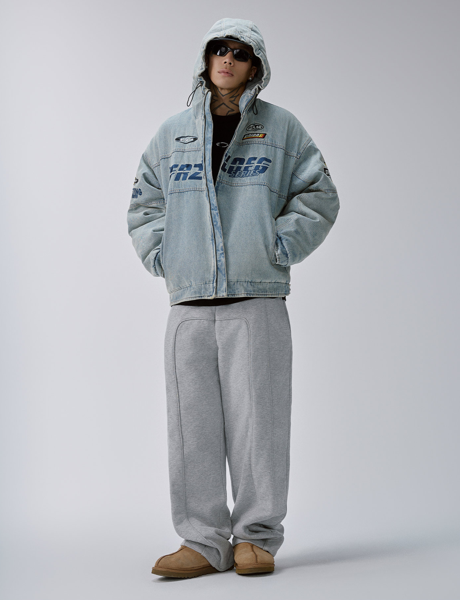 F2CE Stitch Seam Oversized Sweatpants