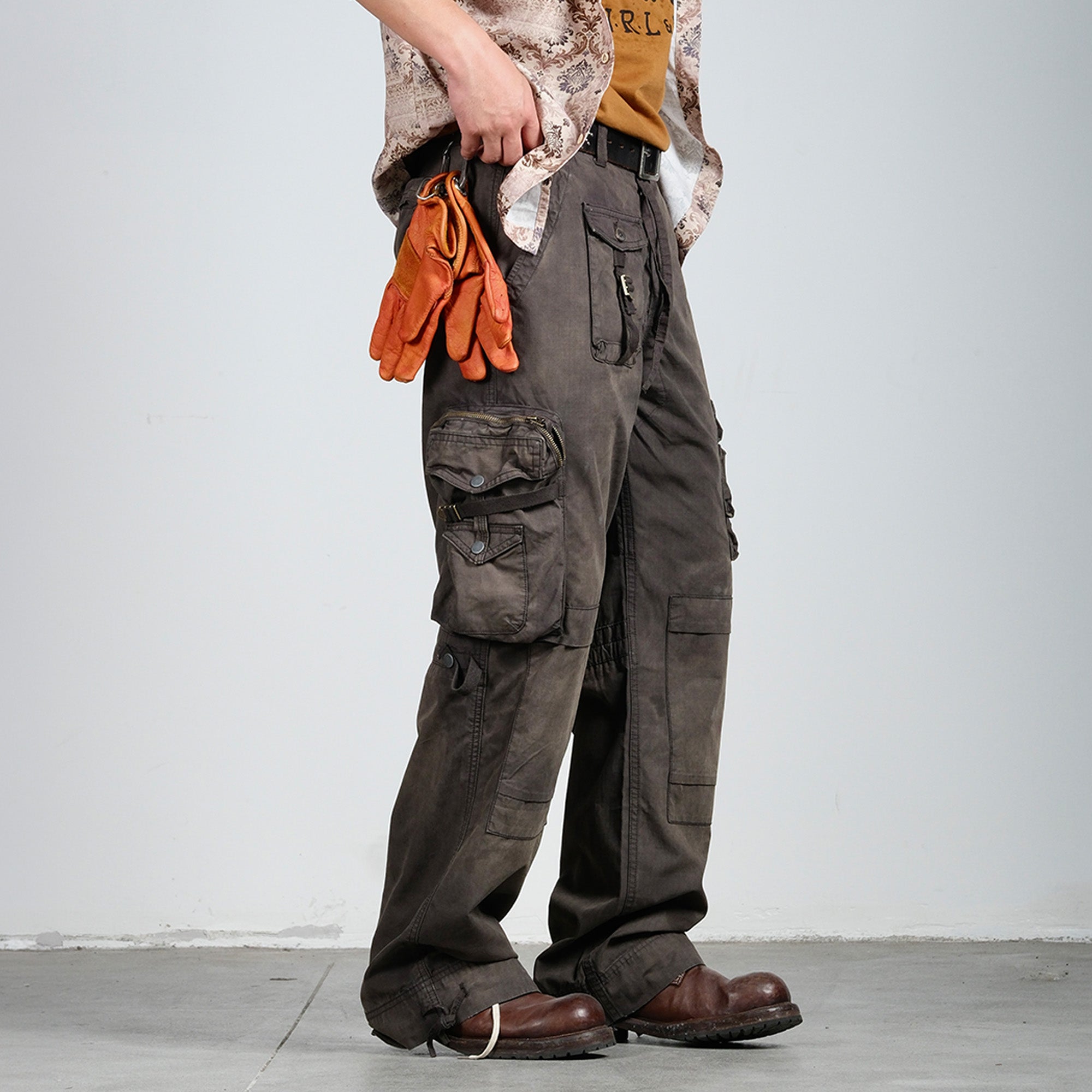 NEIGBORL Multi-Pocket Paratrooper Cargo Pants, premium urban and streetwear designers apparel on PROJECTISR.com, NEIGBORL