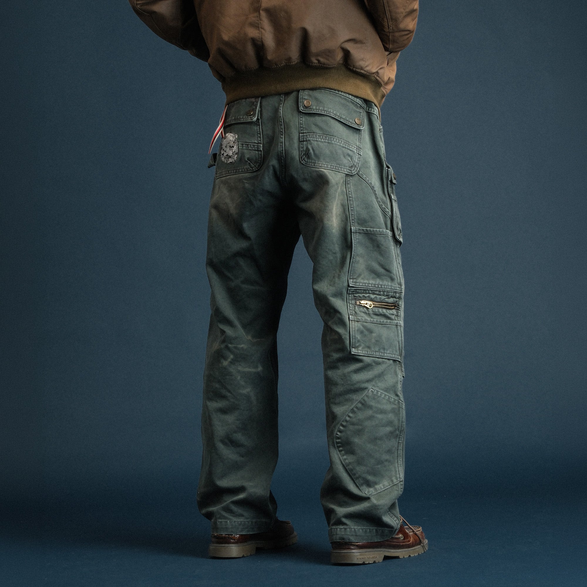 NEIGBORL Washed Multi-Pocket Straight-Leg Cargo Pants, premium urban and streetwear designers apparel on PROJECTISR.com, NEIGBORL