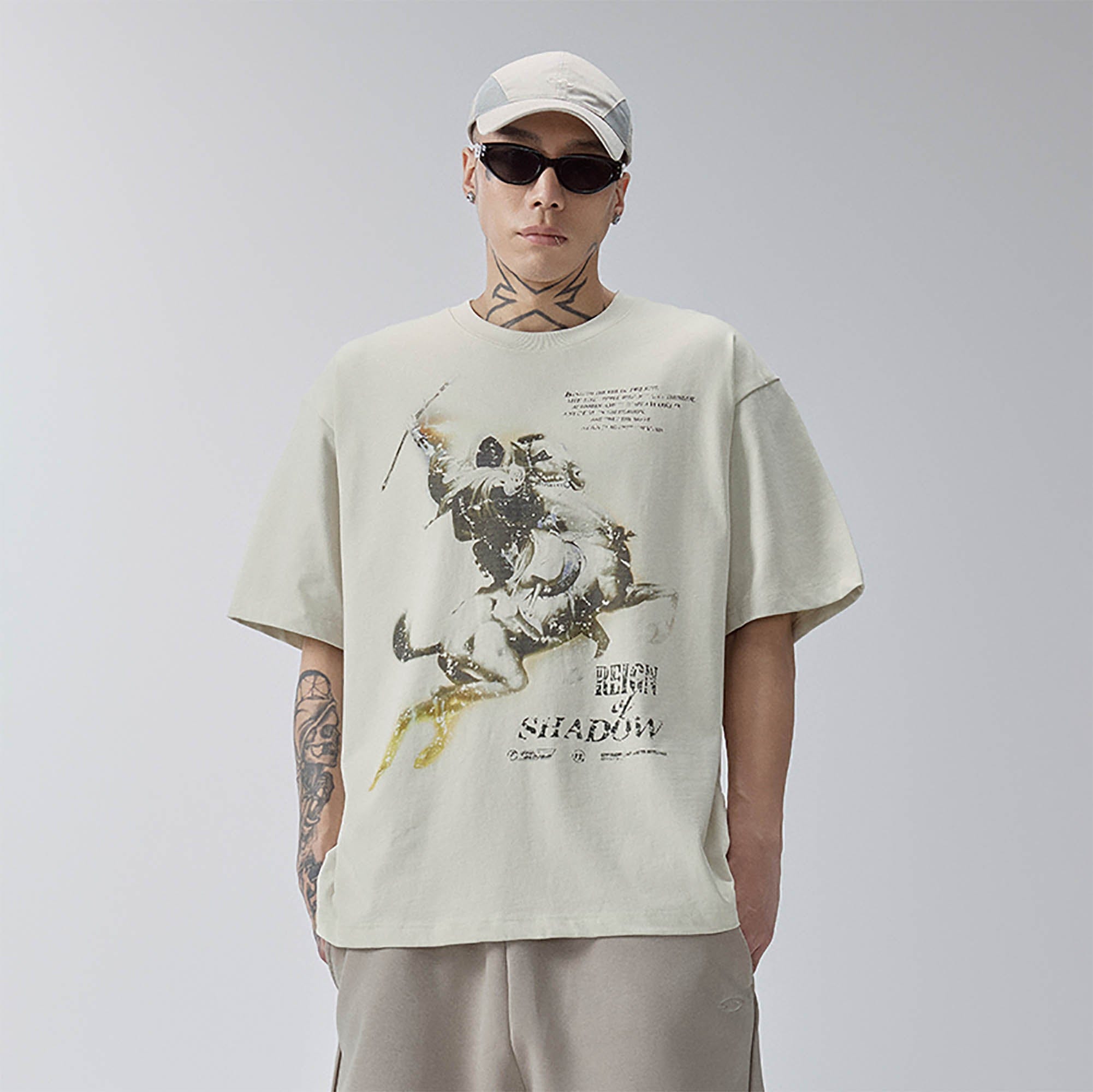 F2CE Retro Knight Graphic T-Shirt, premium urban and streetwear designers apparel on PROJECTISR.com, F2CE