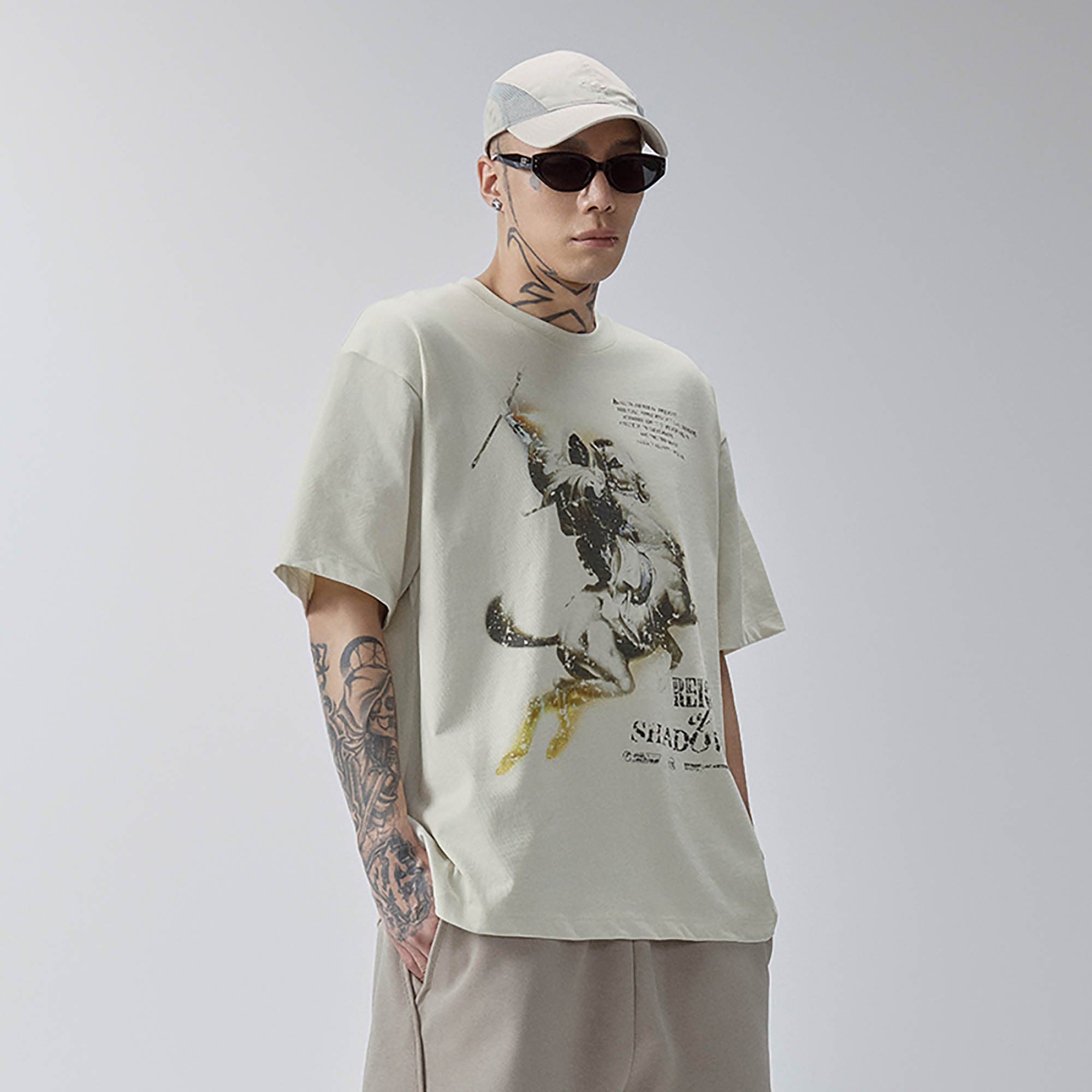F2CE Retro Knight Graphic T-Shirt, premium urban and streetwear designers apparel on PROJECTISR.com, F2CE
