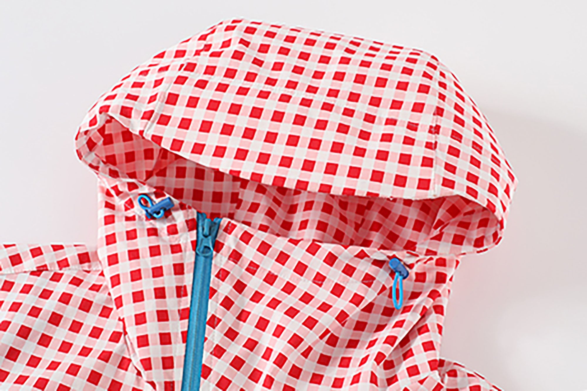 DONSMOKE Diagonal-Zip Check Teflon Windbreaker, premium urban and streetwear designers apparel on PROJECTISR.com, DONSMOKE