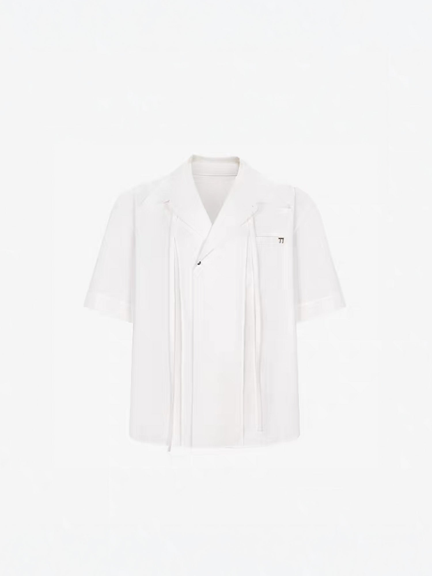 TIWILLTANG Draped Camp-Collar T Shirt, premium urban and streetwear designers apparel on PROJECTISR.com, TIWILLTANG