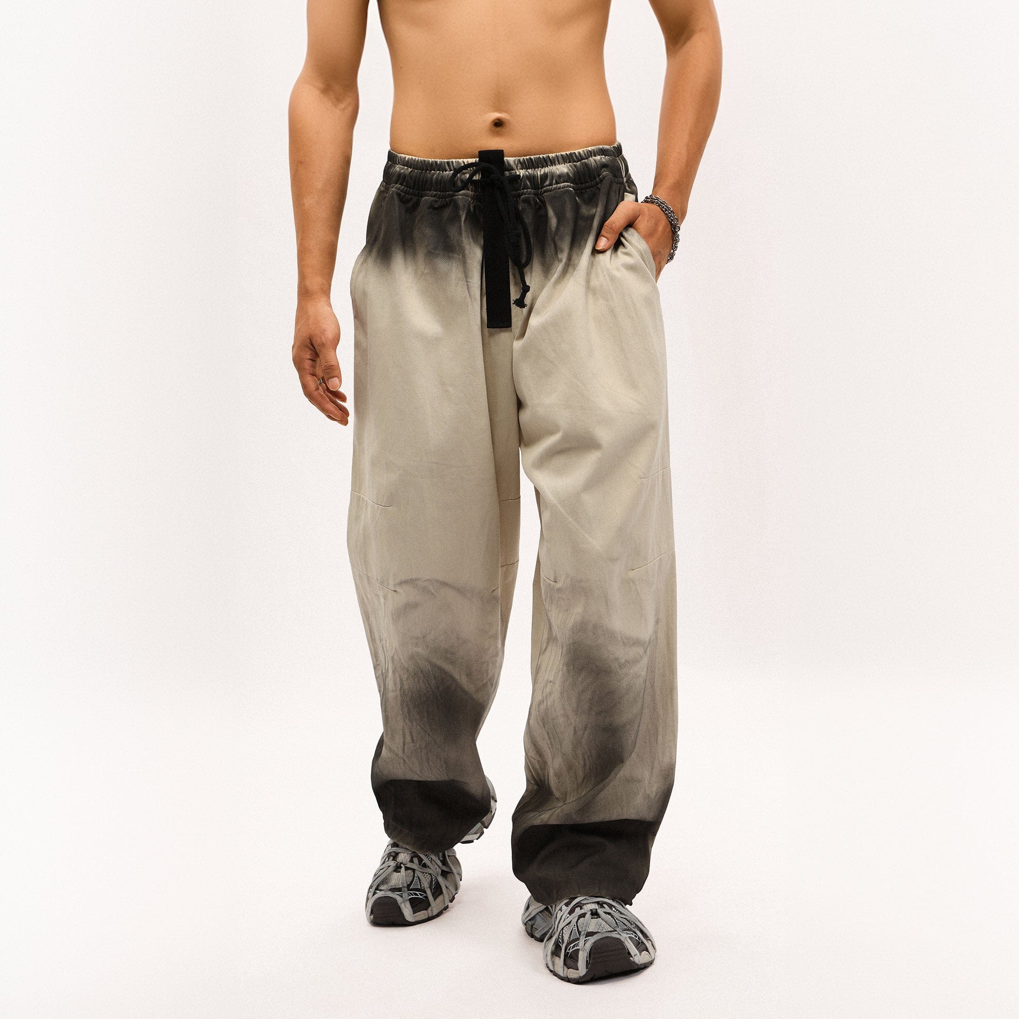OVDY Ink Dipped Crinkled Pants, premium urban and streetwear designers apparel on PROJECTISR.com, OVDY