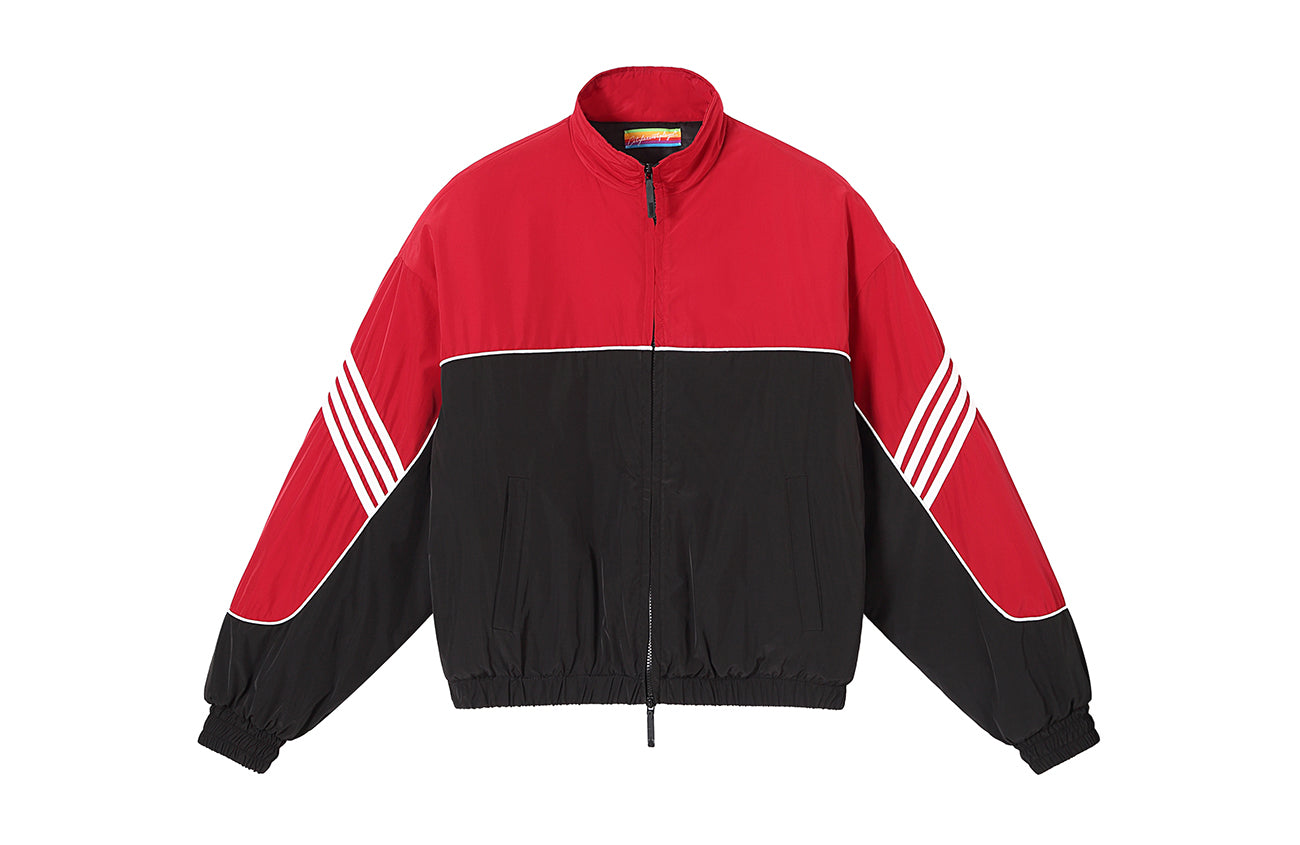 CLP Retro Contrast Striped Puffer Jacket