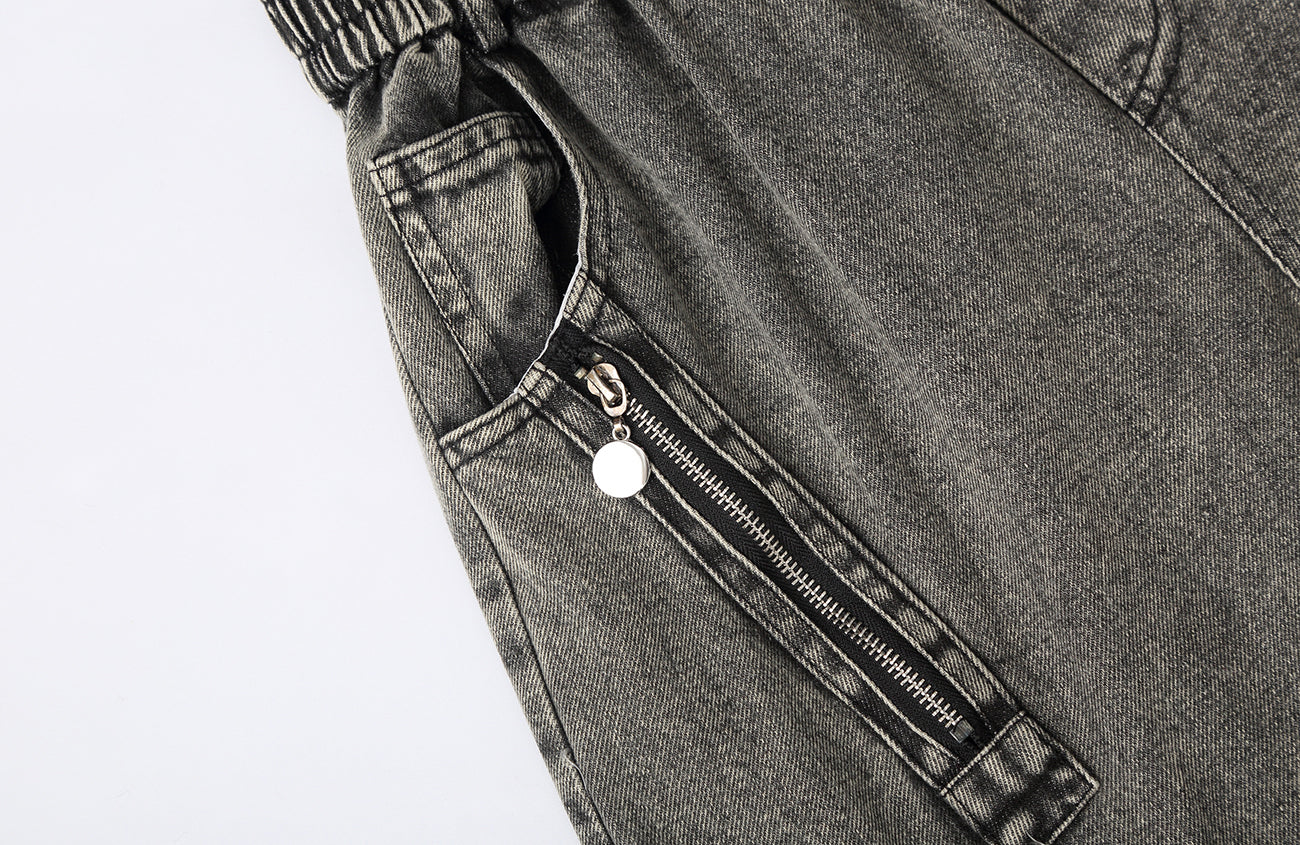 CLP Dirty Fit Ripped Elastic-Waist Jeans