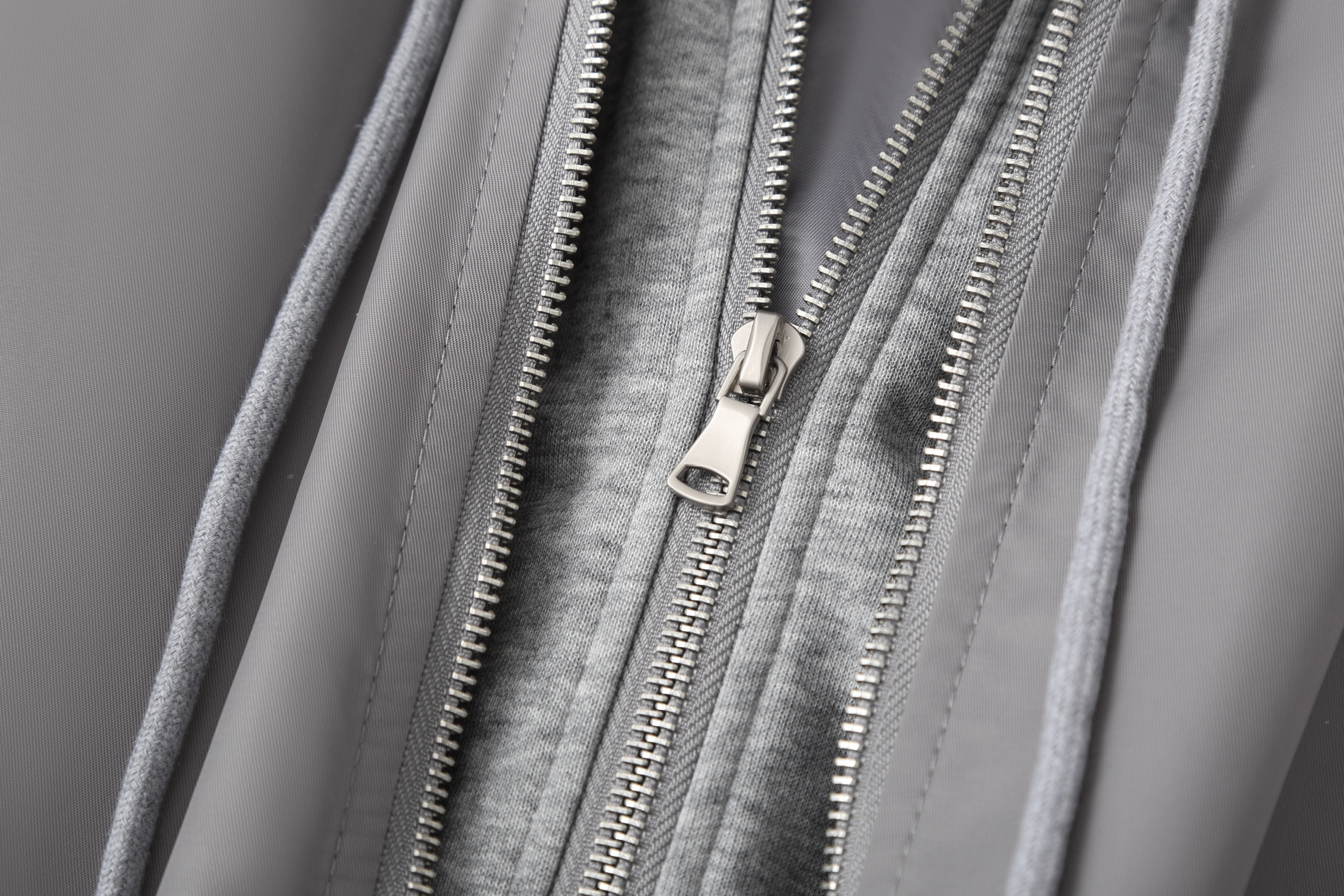 CLP Layered Faux Shearling Hooded Bomber Jacket