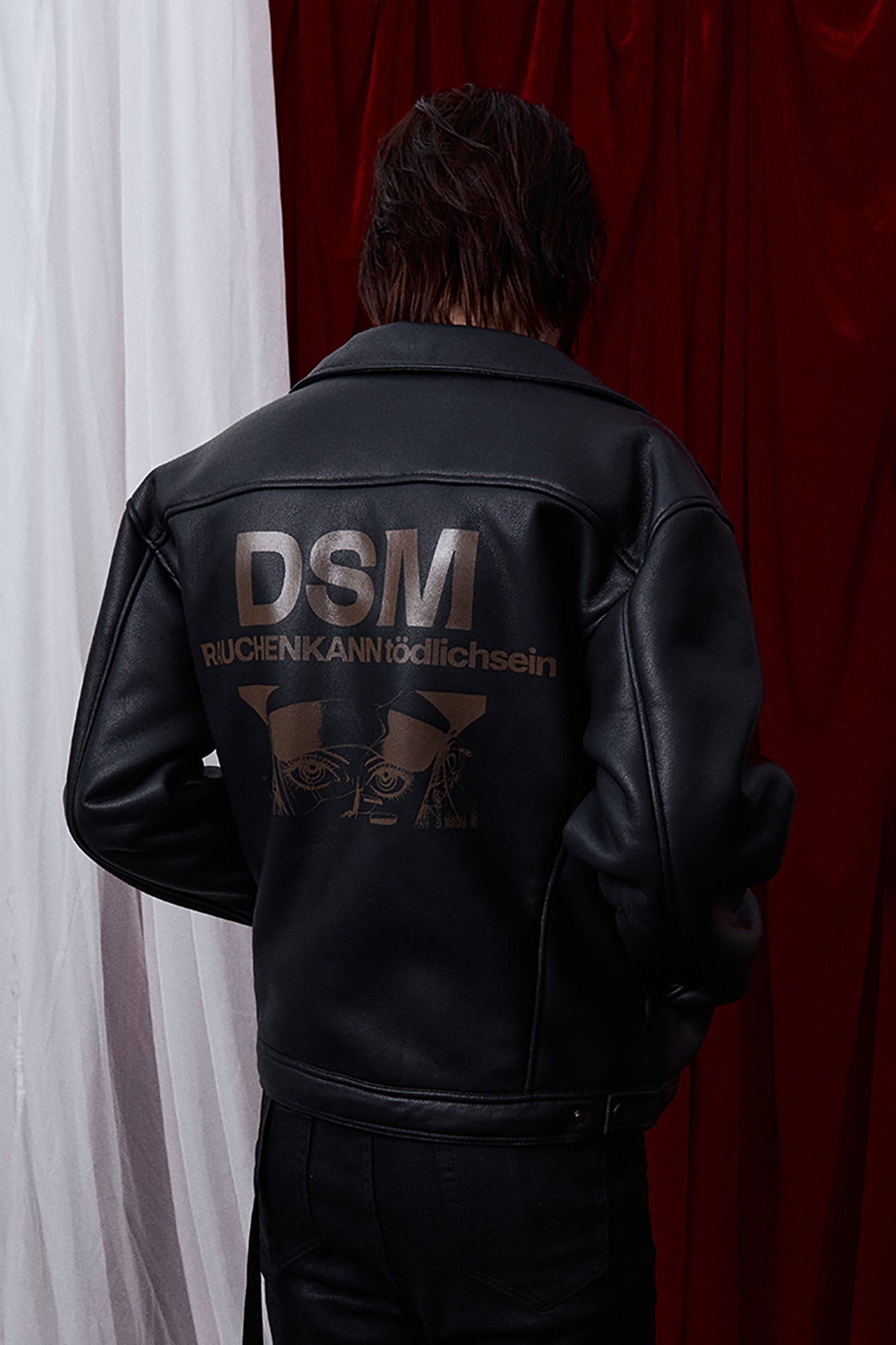 DONSMOKE × NANA Detachable Leopard Collar PU Jacket, premium urban and streetwear designers apparel on PROJECTISR.com, DONSMOKE