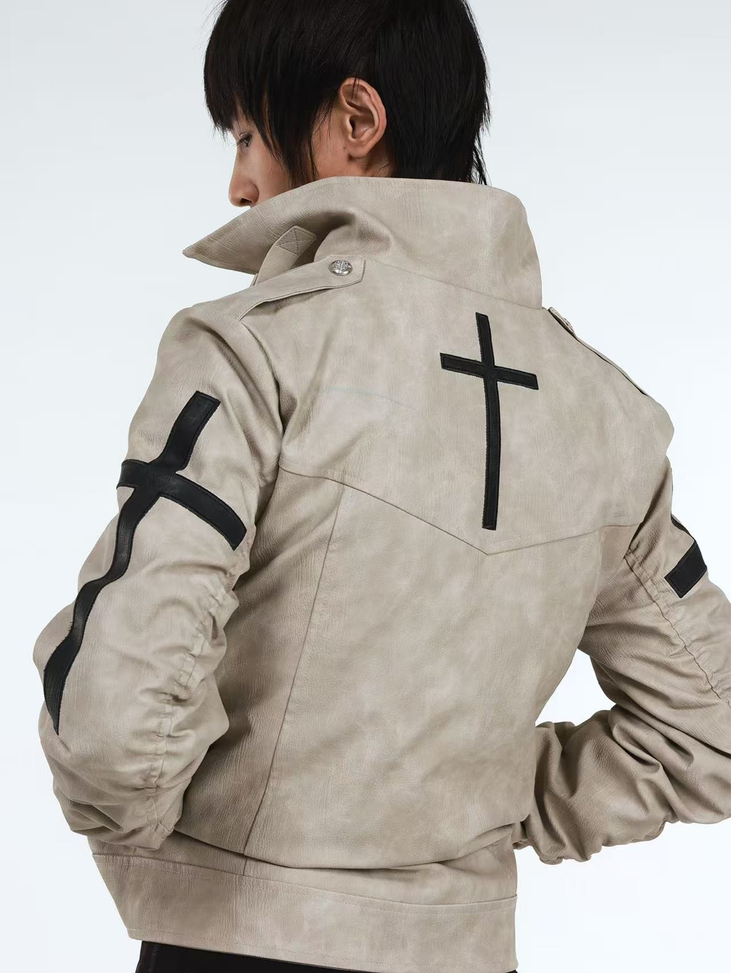 DETW Cross-Button Structured Coat