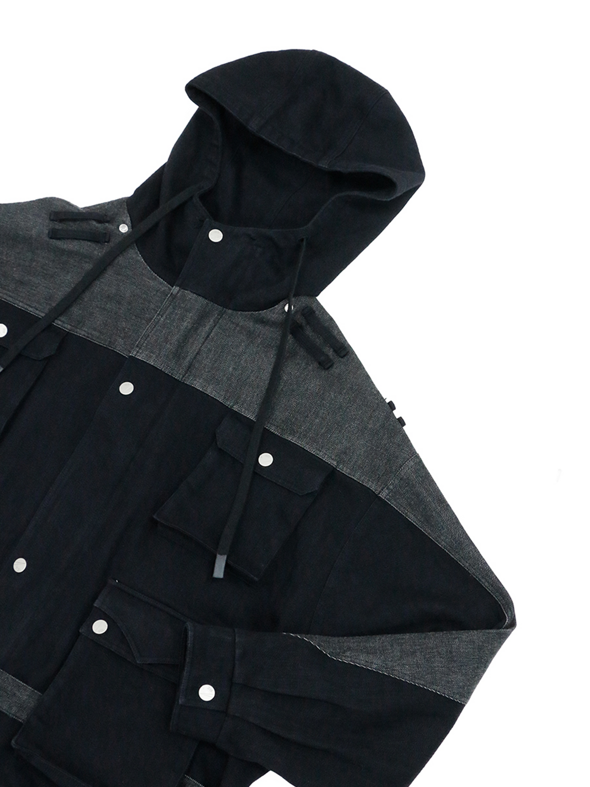 RELABEL Deconstructed Selvedge Denim Multi-Pocket Utility Jacket