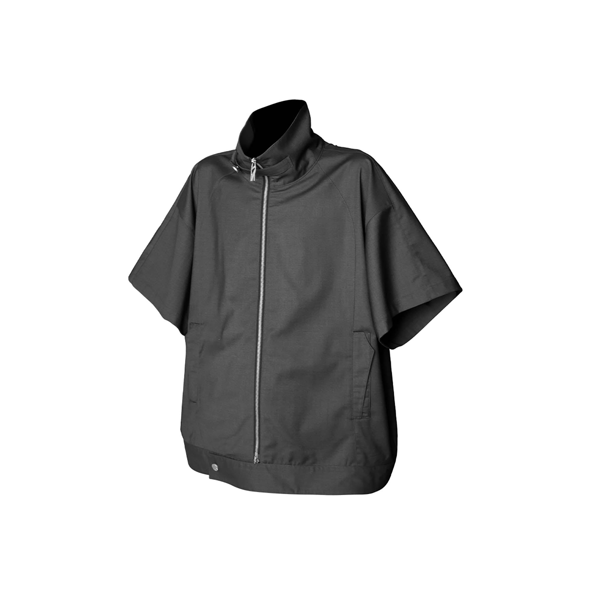 RELABEL Utility Stand Collar Half-Sleeve Jacket, premium urban and streetwear designers apparel on PROJECTISR.com, RELABEL