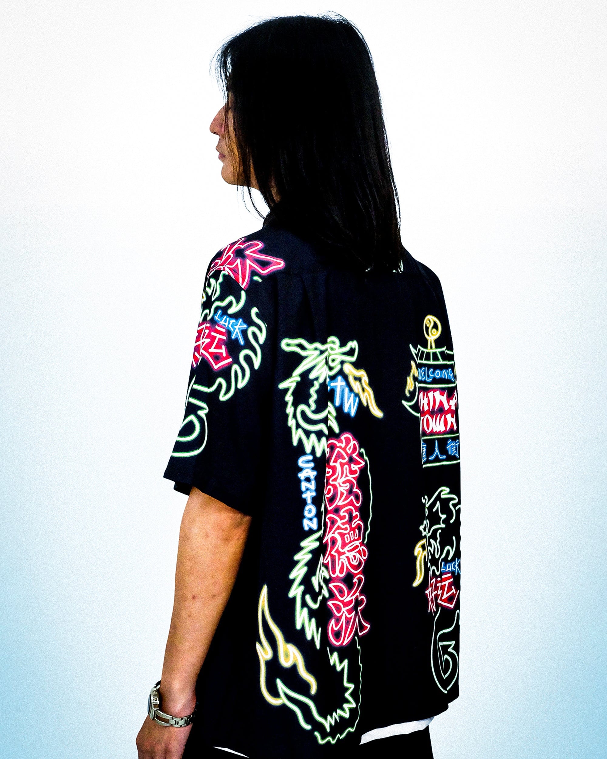 WCC Neon Chinatown Half-Shirt, premium urban and streetwear designers apparel on PROJECTISR.com, WCC