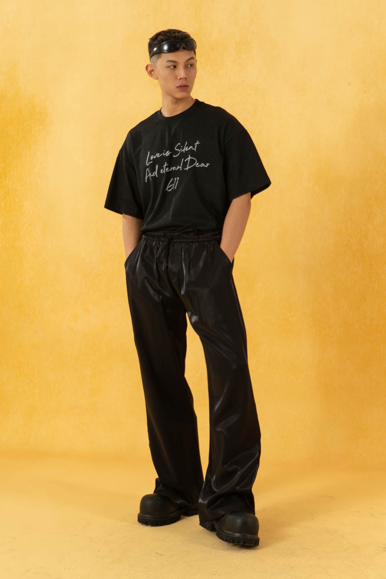 CLP The Liquid Silver Wide-Leg Pants, premium urban and streetwear designers apparel on PROJECTISR.com, CLP
