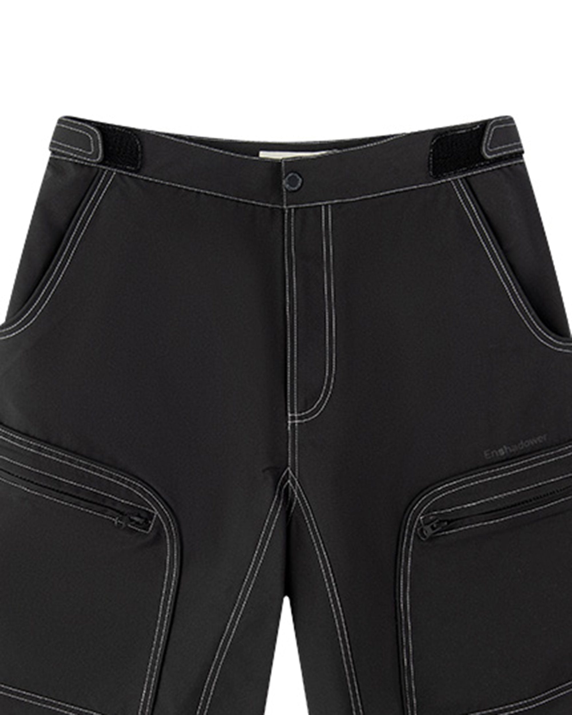 ENSHADOWER Deconstructed Multi Pockets Utility Shorts, premium urban and streetwear designers apparel on PROJECTISR.com, ENSHADOWER