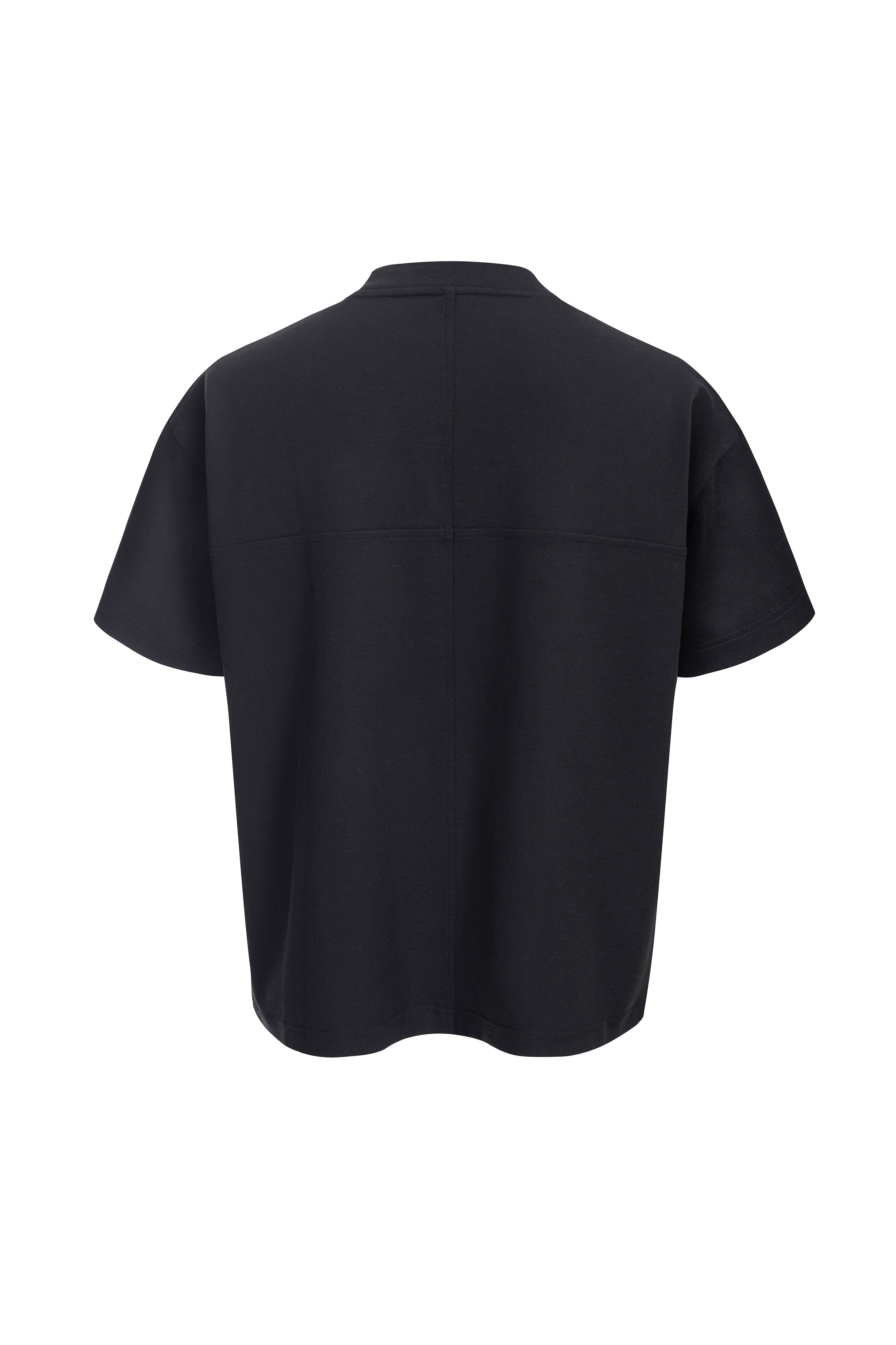 CATSSTAC Cross Spliced Dual-Zip T-Shirt, premium urban and streetwear designers apparel on PROJECTISR.com, CATSSTAC