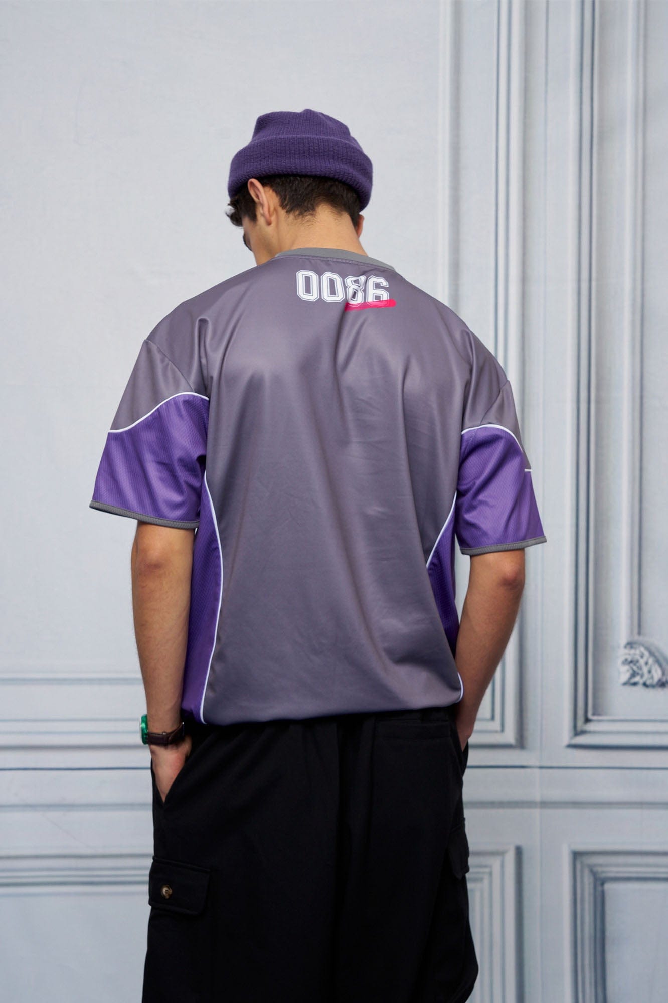UNLIMITED MOTE x glucose by RMK Contrast Spliced Drawstring Hem Jersey, premium urban and streetwear designers apparel on PROJECTISR.com, UNLIMITED MOTE