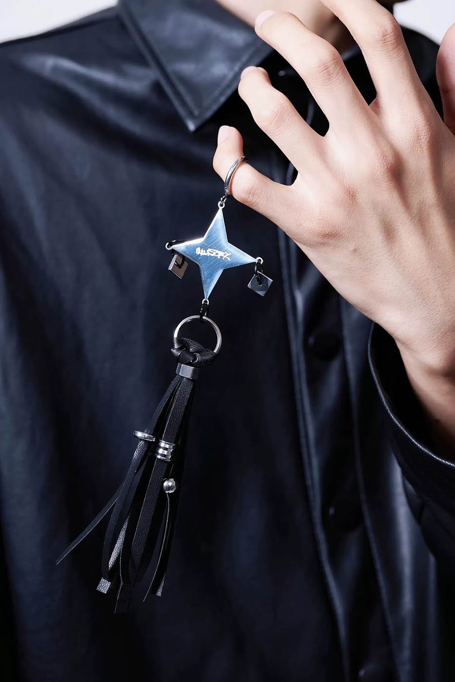 ILLUSORY Four-Pointed Star Tassel Earrings, premium urban and streetwear designers apparel on PROJECTISR.com, ILLUSORY
