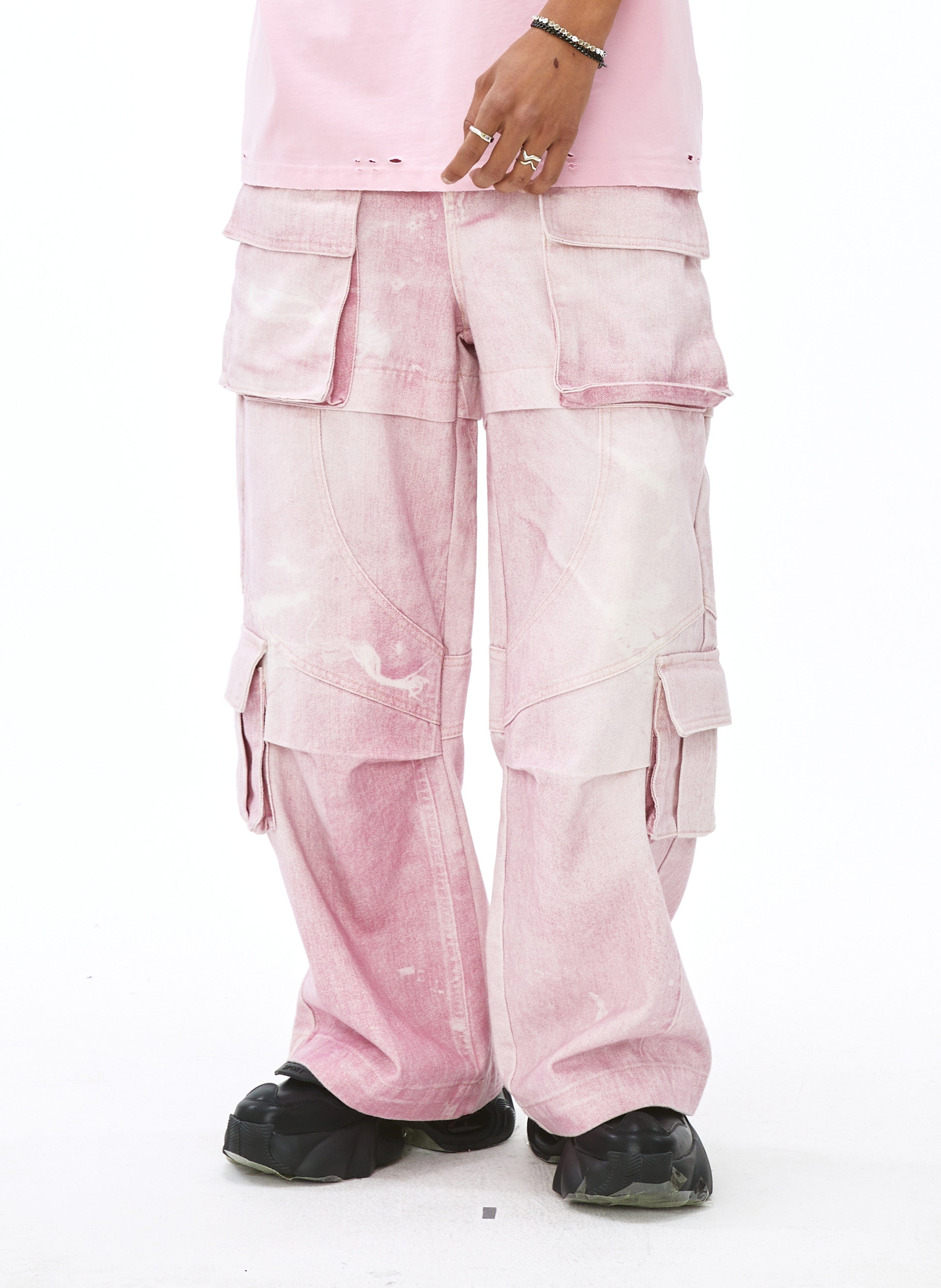 VANN VALRENCE Structural Multi-Pockets Cargo Jeans