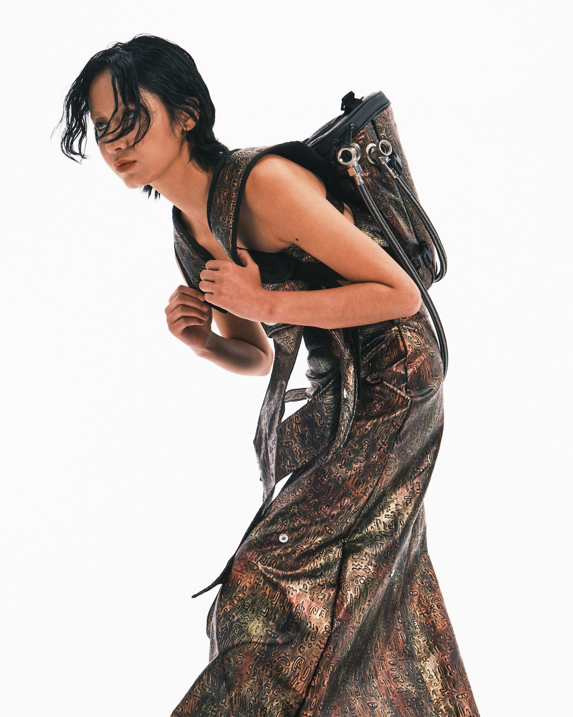 EMBRYO Retro Oracle Pipe Backpack, premium urban and streetwear designers apparel on PROJECTISR.com, EMBRYO