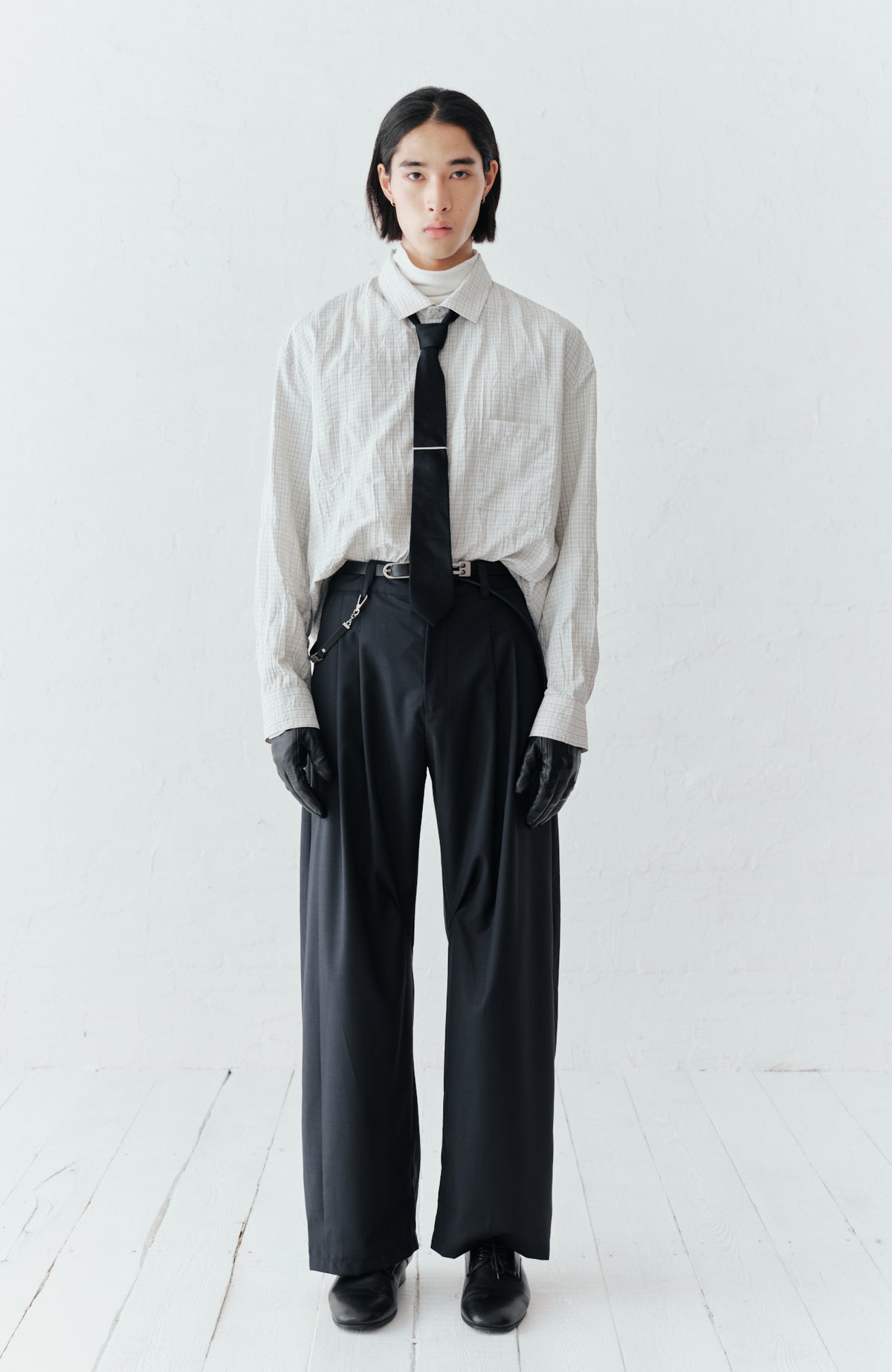 GRAINMUSTARD High-Waist Wide-Leg Trousers