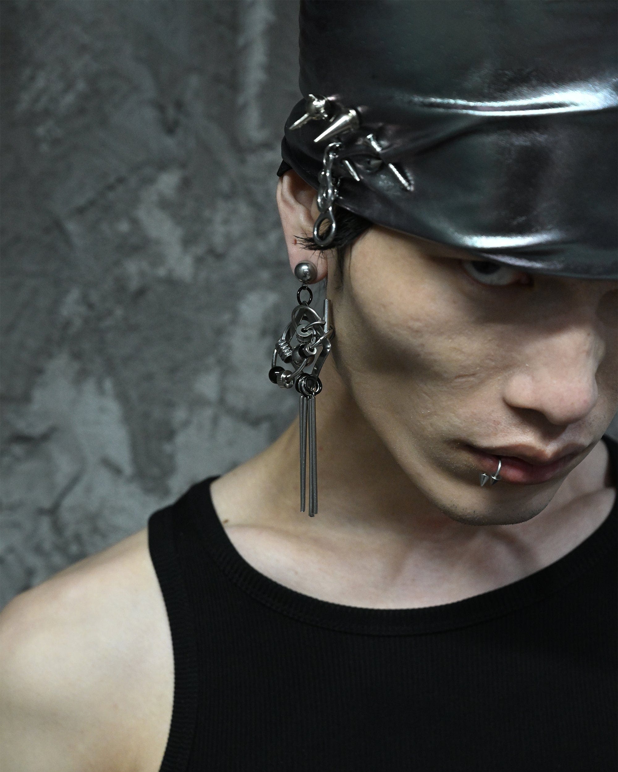 ILLUSORY Ex Machina Tassels Earring / Ear Clip, premium urban and streetwear designers apparel on PROJECTISR.com, ILLUSORY