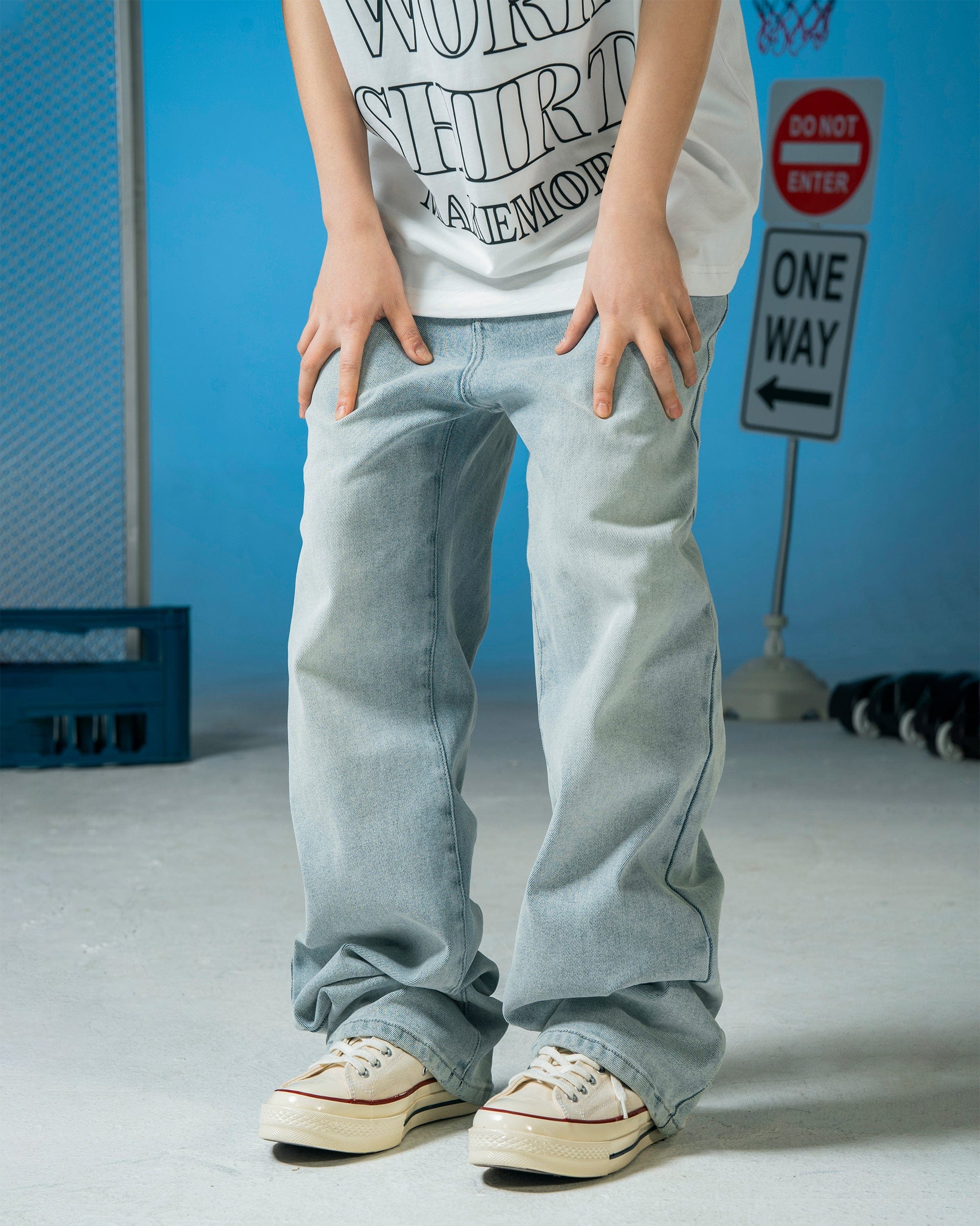 MAKEMORE The Classic Washed Jeans, premium urban and streetwear designers apparel on PROJECTISR.com, MAKEMORE