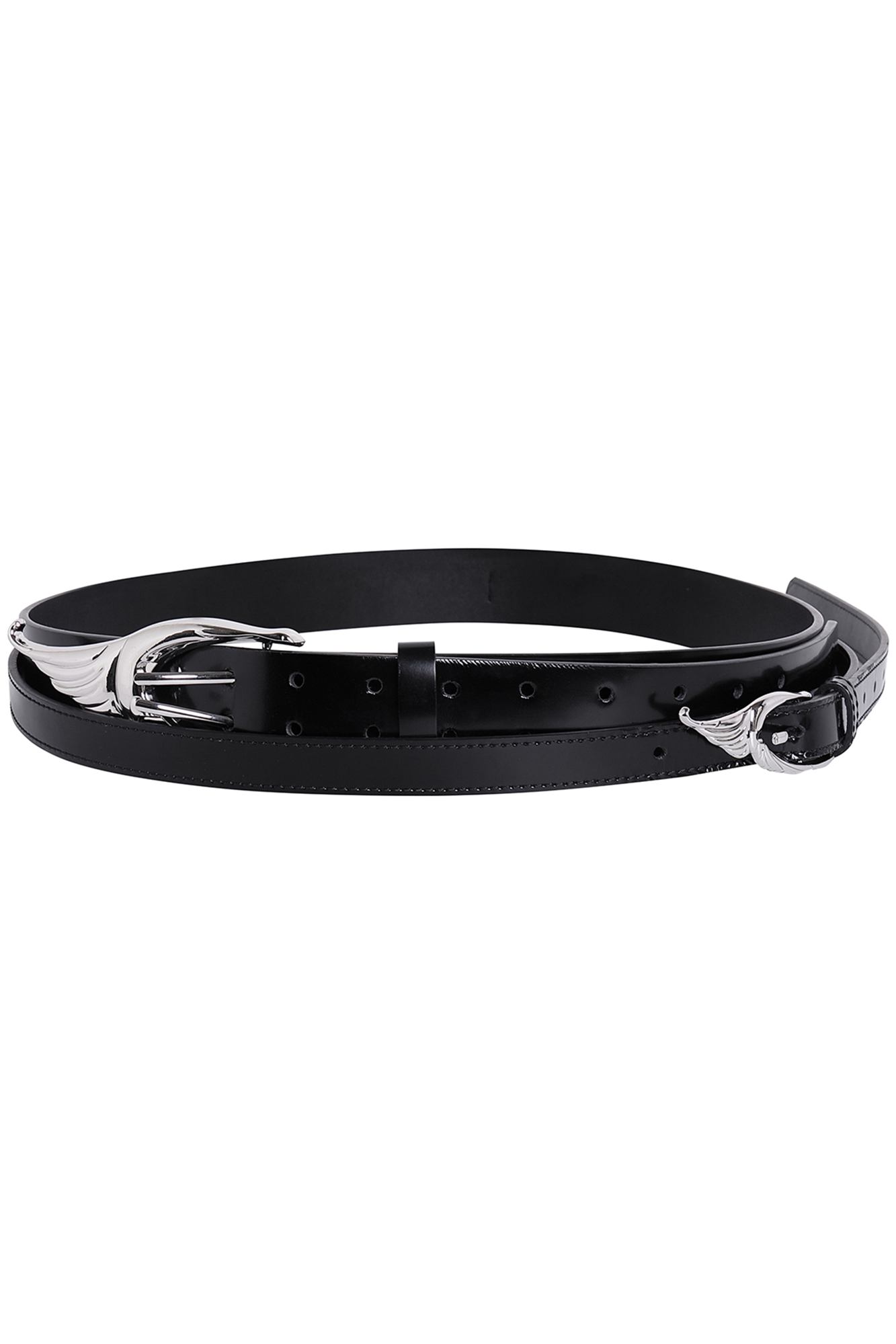 WHISTLEHUNTER Double-Layer Gloss Leather Belt, premium urban and streetwear designers apparel on PROJECTISR.com, WHISTLEHUNTER