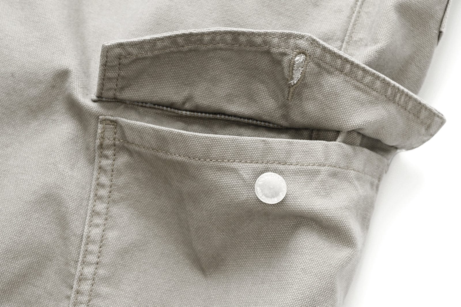 OKAYTHXBYE Washed Button Flap-Pocket Cargo Pants, premium urban and streetwear designers apparel on PROJECTISR.com, OKAYTHXBYE