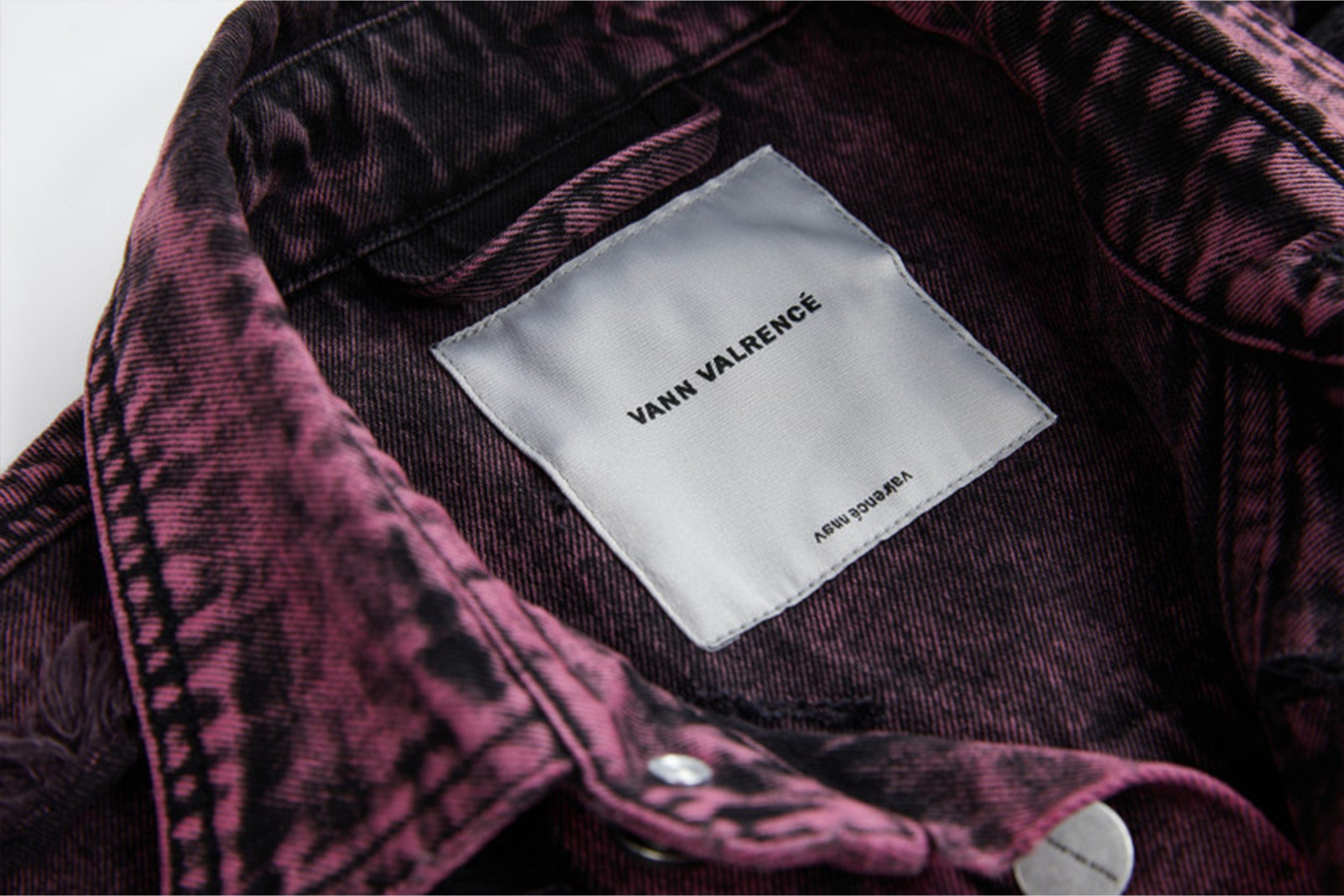 VANN VALRENCE Distressed Frayed Denim Shirt Jacket, premium urban and streetwear designers apparel on PROJECTISR.com, VANN VALRENCE