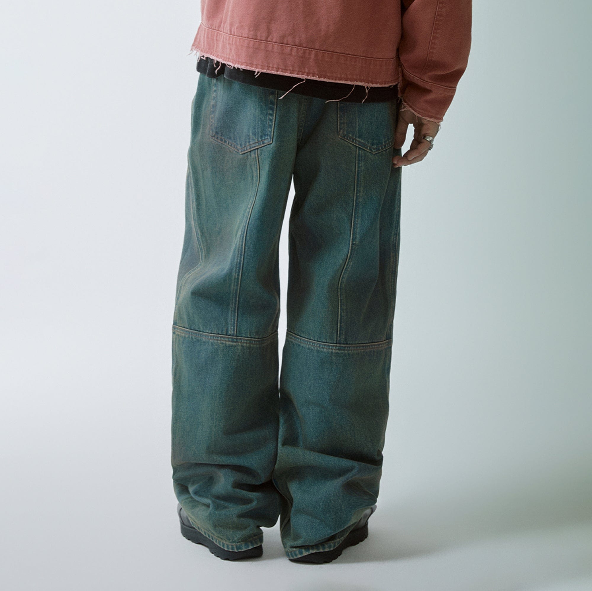 F2CE Deconstructed Washed Pants, premium urban and streetwear designers apparel on PROJECTISR.com, F2CE