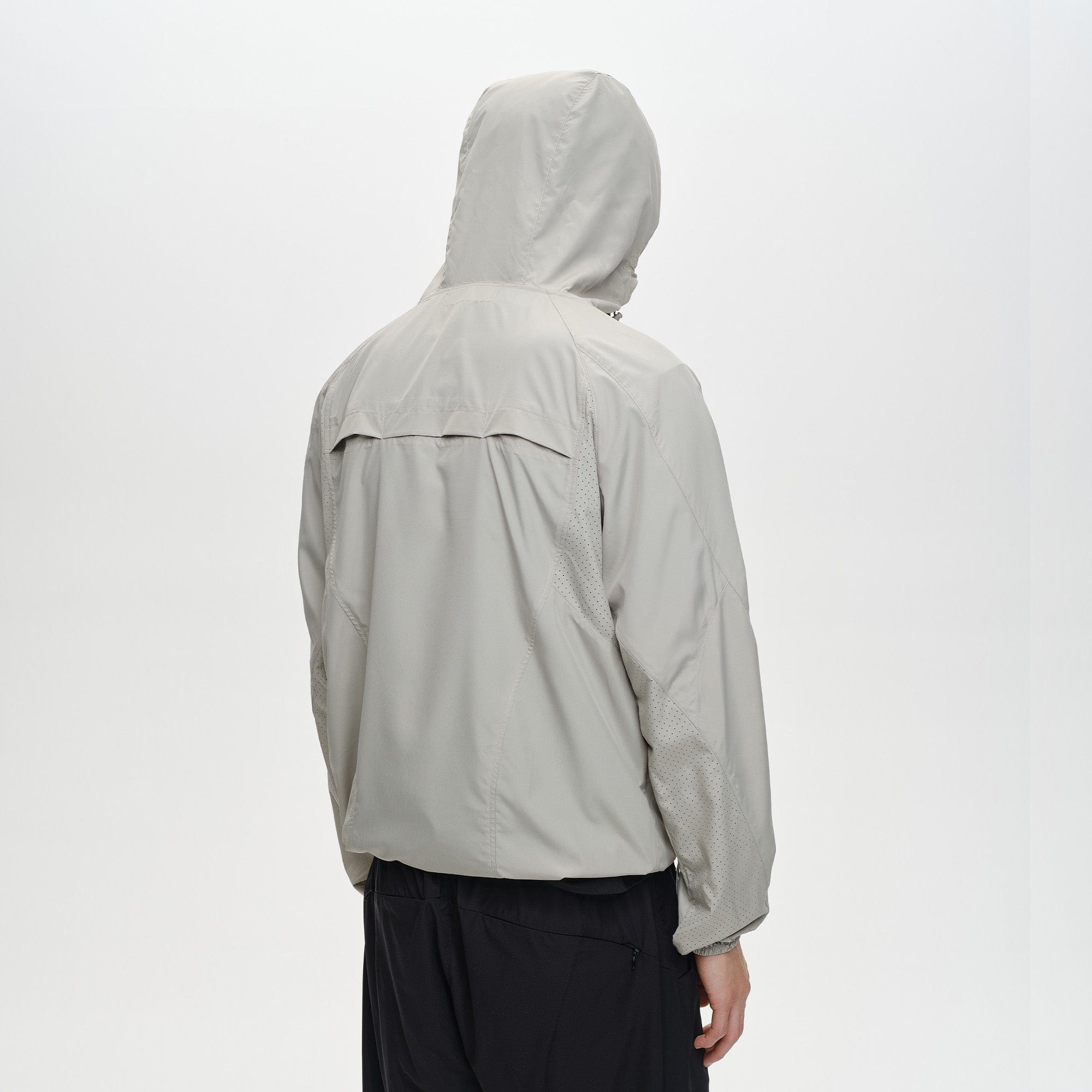 CATSSTAC Spliced Laser-Perforated Waterproof UV Production Hooded Jacket, premium urban and streetwear designers apparel on PROJECTISR.com, CATSSTAC