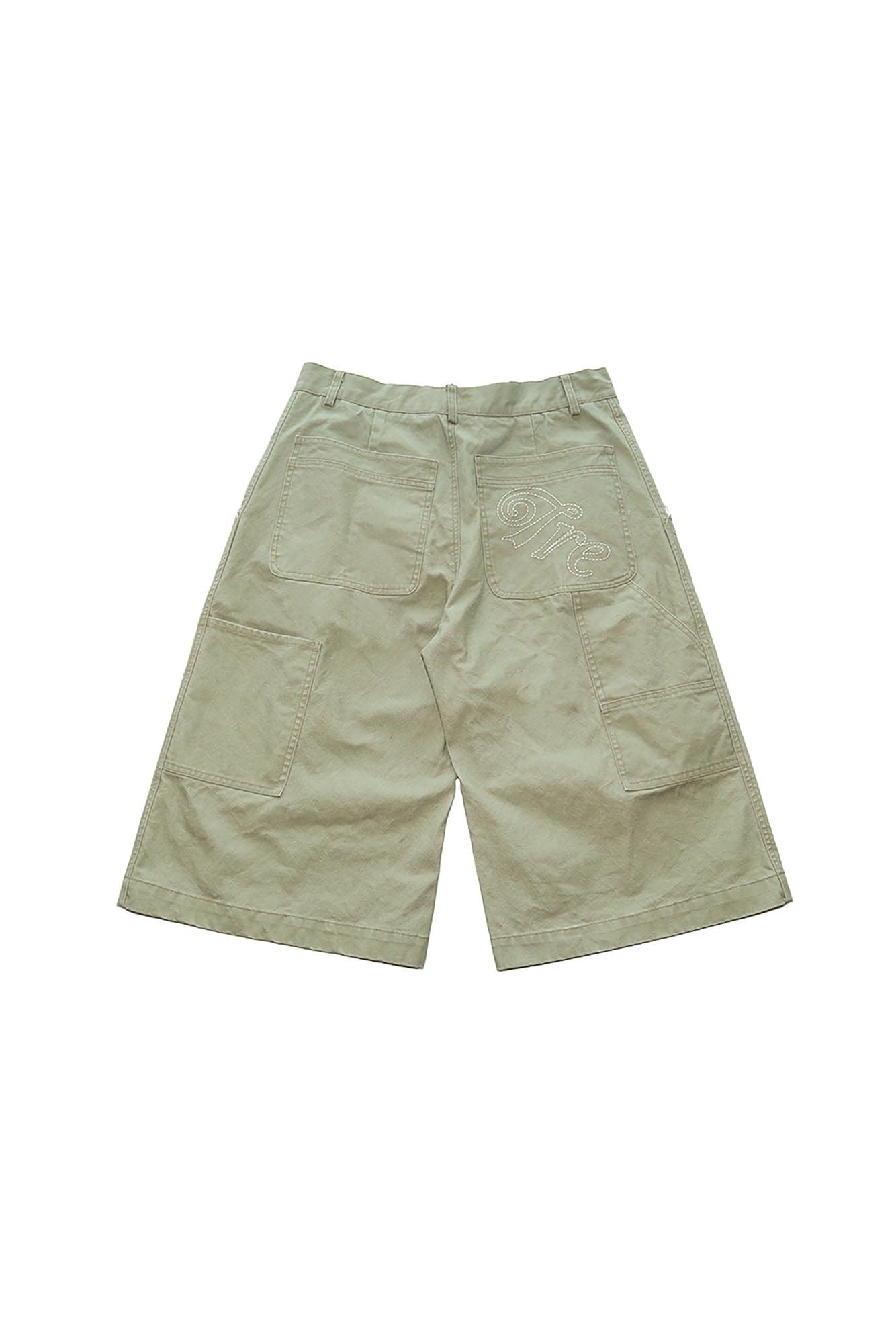 TRECLUB Retro Embroidered Pocket Cargo Shorts, premium urban and streetwear designers apparel on PROJECTISR.com, TRECLUB