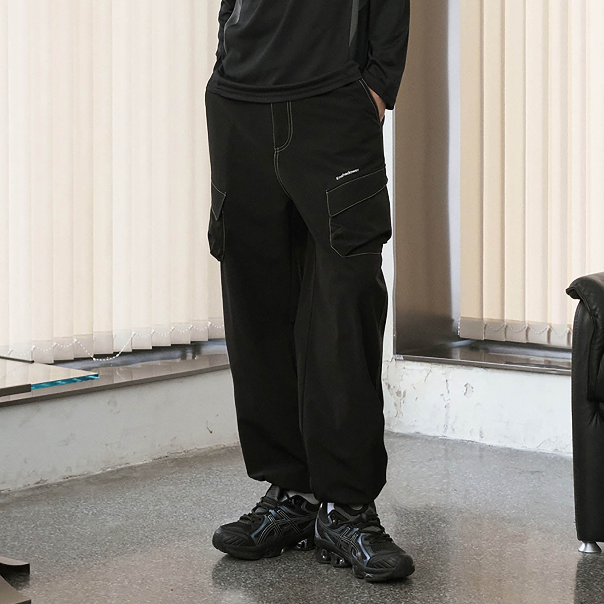 ENSHADOWER Stitched Multi-Pocket Jogger Pants, premium urban and streetwear designers apparel on PROJECTISR.com, ENSHADOWER