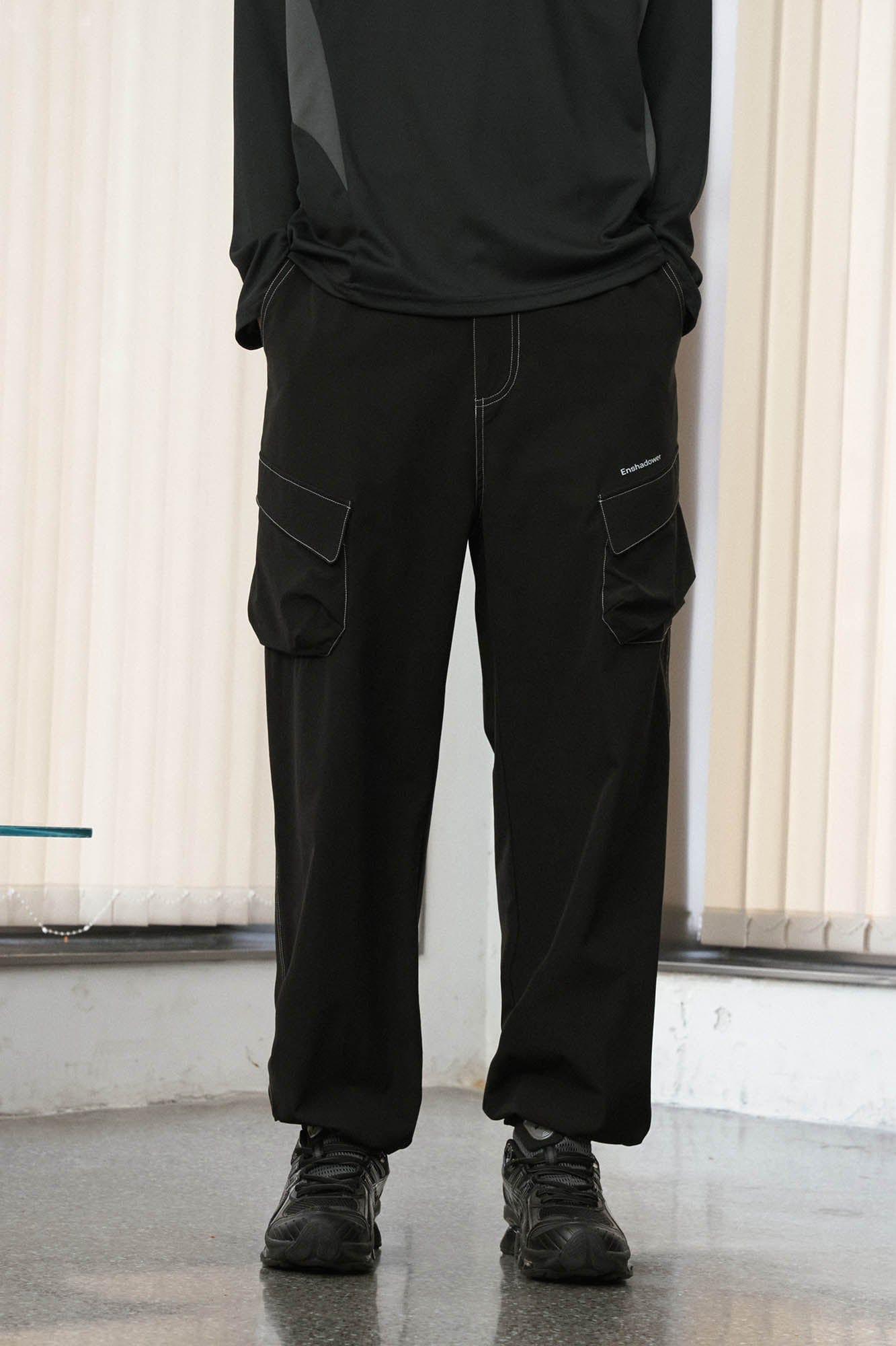 ENSHADOWER Stitched Multi-Pocket Jogger Pants, premium urban and streetwear designers apparel on PROJECTISR.com, ENSHADOWER