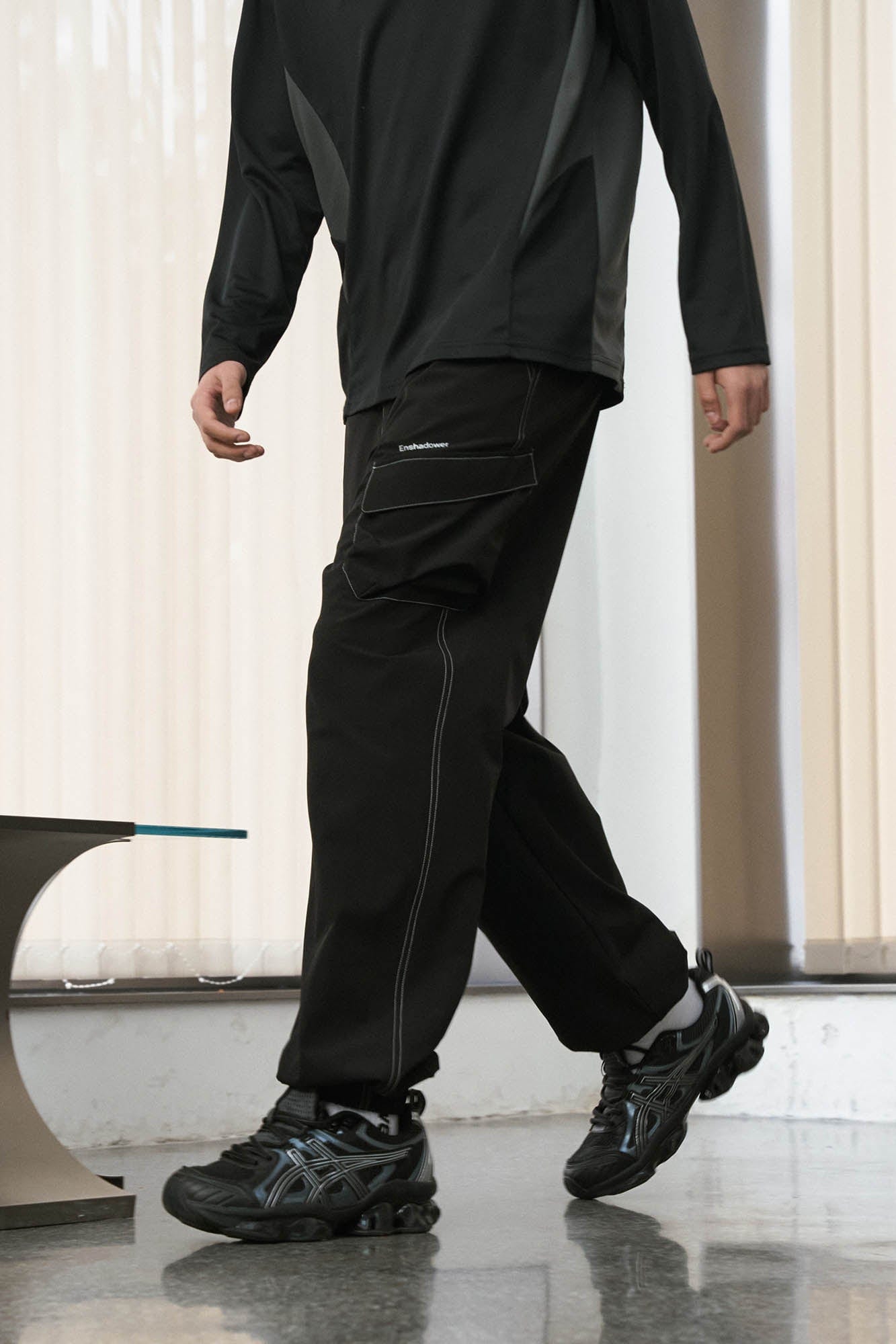 ENSHADOWER Stitched Multi-Pocket Jogger Pants, premium urban and streetwear designers apparel on PROJECTISR.com, ENSHADOWER