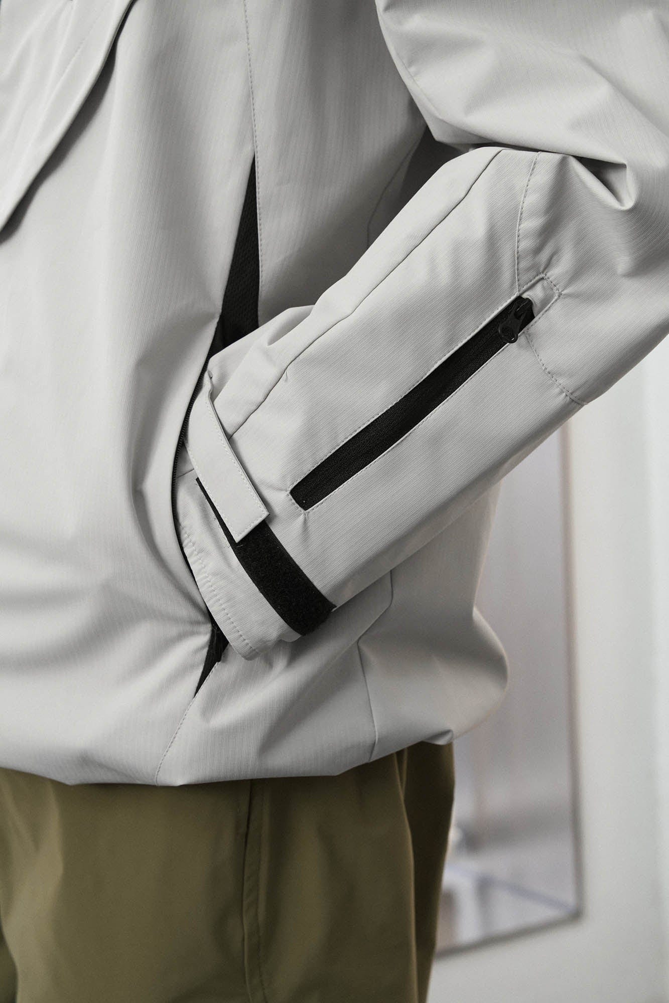 ENSHADOWER Dotted Spliced Mesh Windbreaker, premium urban and streetwear designers apparel on PROJECTISR.com, ENSHADOWER