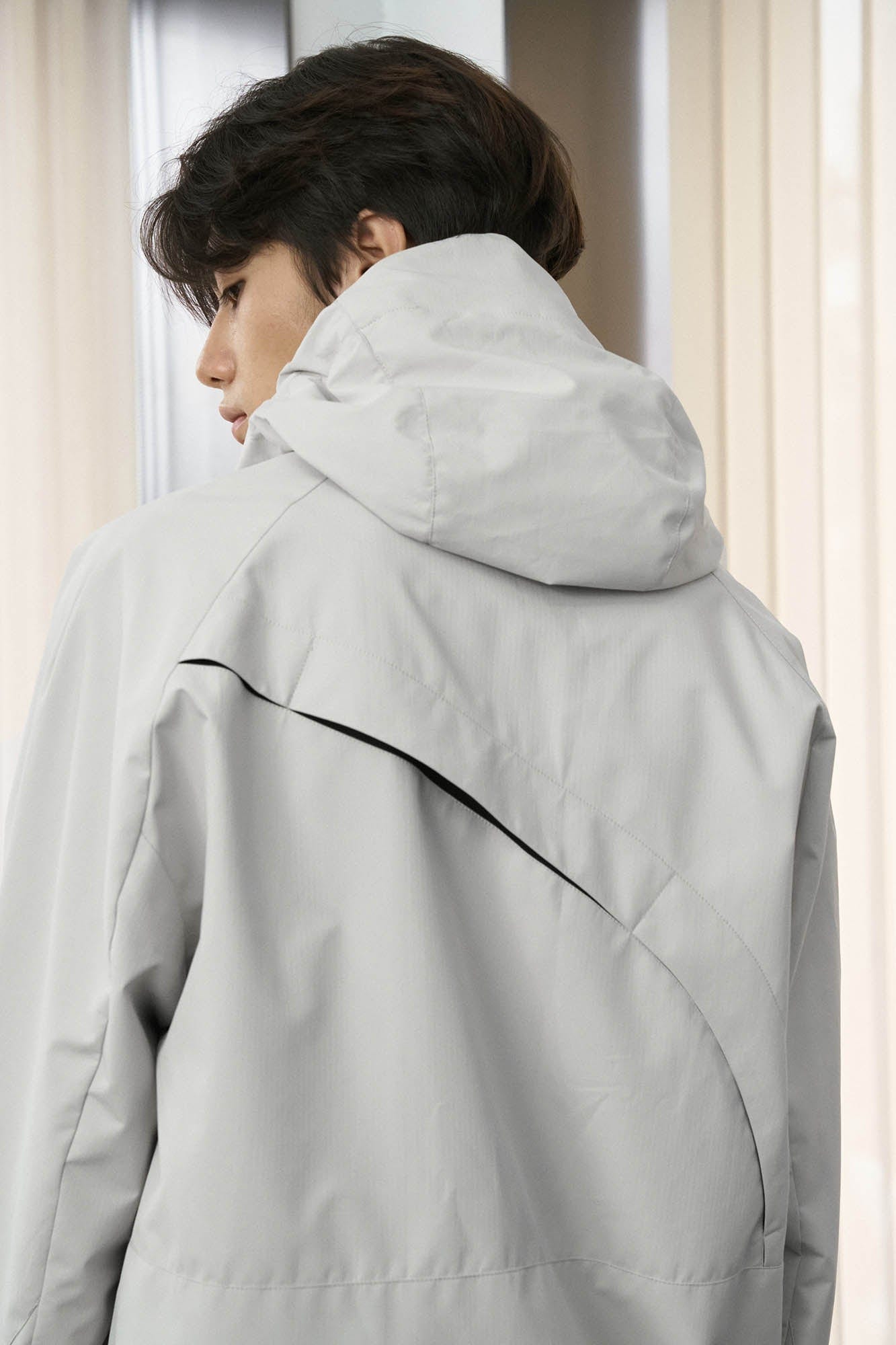 ENSHADOWER Dotted Spliced Mesh Windbreaker, premium urban and streetwear designers apparel on PROJECTISR.com, ENSHADOWER