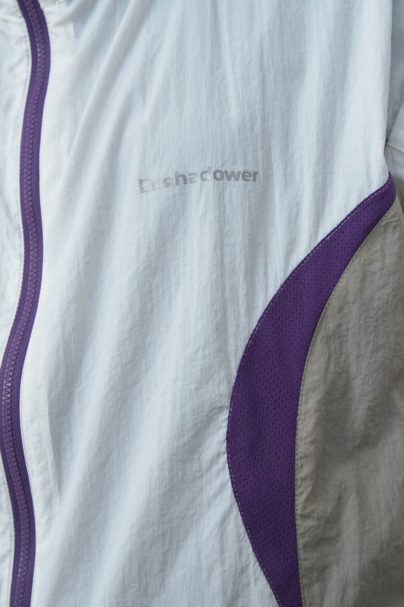 ENSHADOWER Spliced Mesh UV Protection Drawstring Jacket, premium urban and streetwear designers apparel on PROJECTISR.com, ENSHADOWER