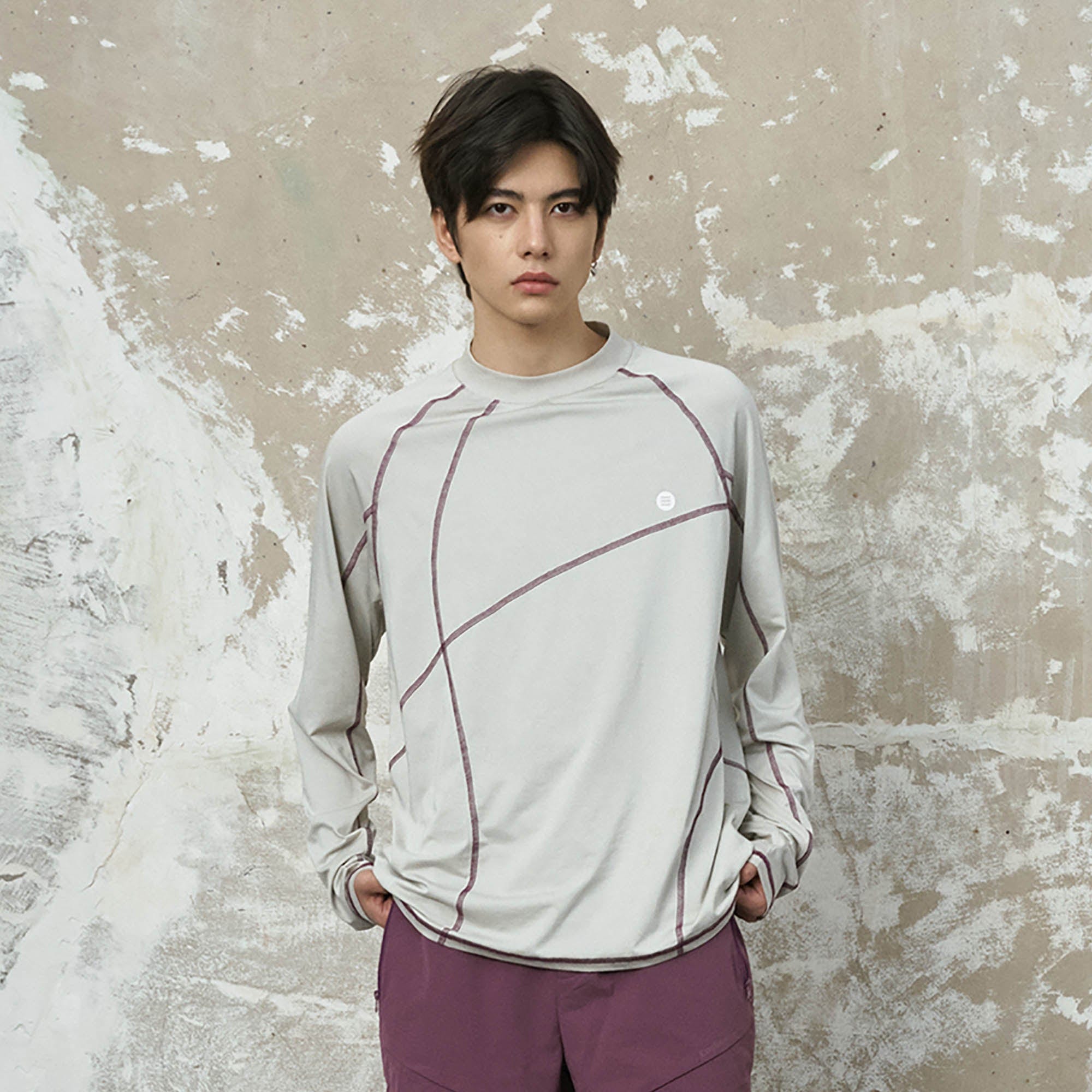 ENSHADOWER Asymmetrical Stitch Quick-Dry Long-Sleeve Tee, premium urban and streetwear designers apparel on PROJECTISR.com, ENSHADOWER