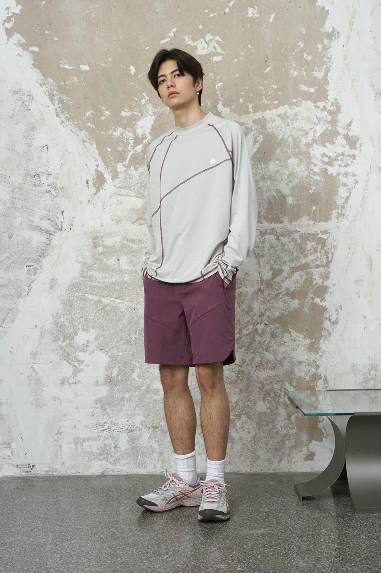 ENSHADOWER Asymmetrical Stitch Quick-Dry Long-Sleeve Tee, premium urban and streetwear designers apparel on PROJECTISR.com, ENSHADOWER