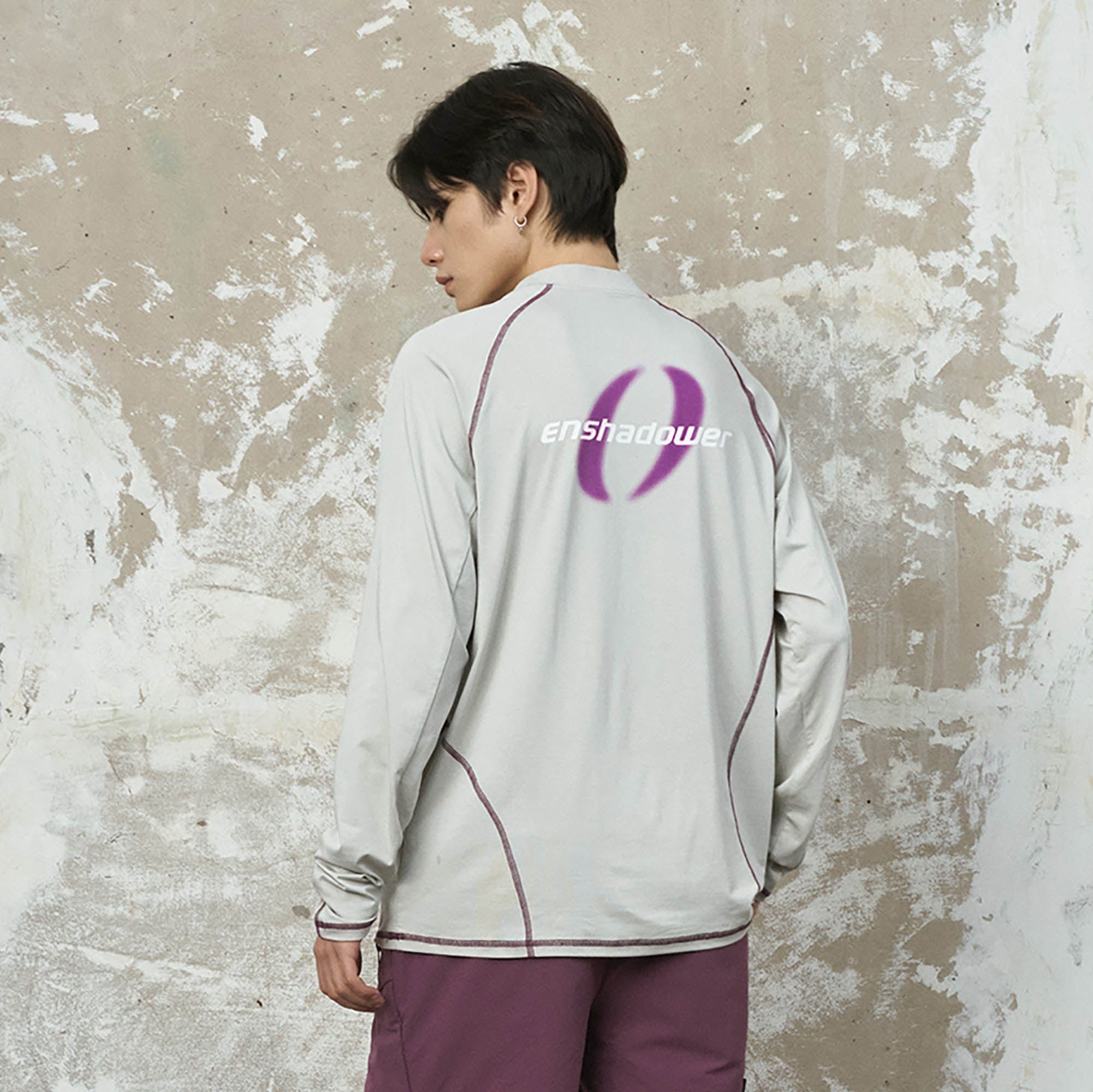 ENSHADOWER Asymmetrical Stitch Quick-Dry Long-Sleeve Tee, premium urban and streetwear designers apparel on PROJECTISR.com, ENSHADOWER
