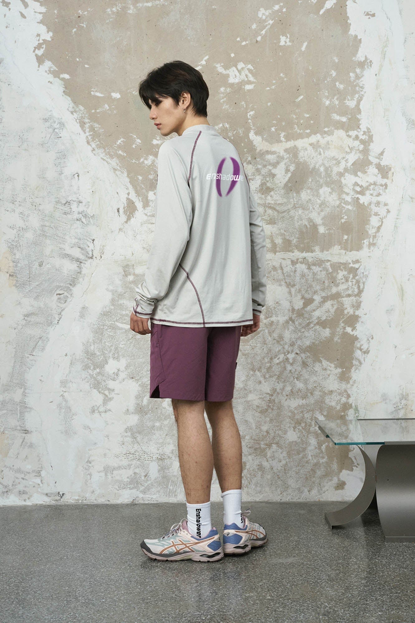 ENSHADOWER Asymmetrical Stitch Quick-Dry Long-Sleeve Tee, premium urban and streetwear designers apparel on PROJECTISR.com, ENSHADOWER