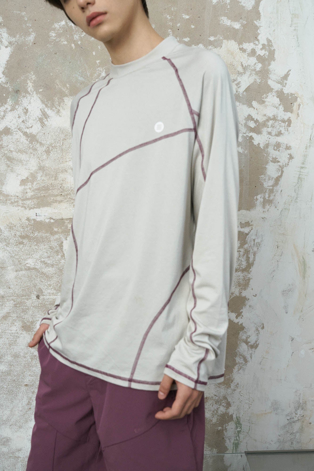 ENSHADOWER Asymmetrical Stitch Quick-Dry Long-Sleeve Tee, premium urban and streetwear designers apparel on PROJECTISR.com, ENSHADOWER