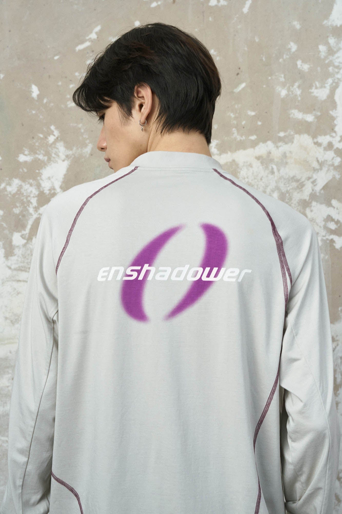 ENSHADOWER Asymmetrical Stitch Quick-Dry Long-Sleeve Tee, premium urban and streetwear designers apparel on PROJECTISR.com, ENSHADOWER