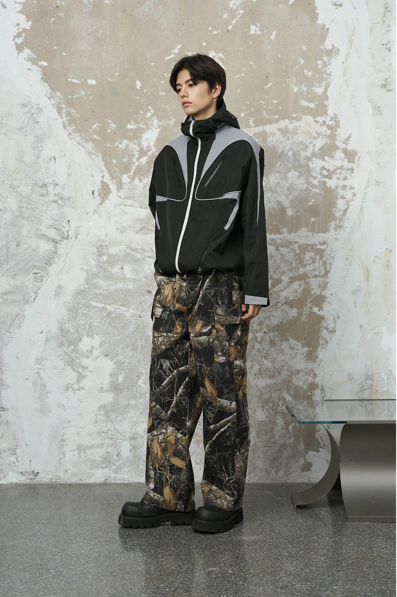 ENSHADOWER Branch Camo Multi-Pocket Straight-Leg Pants, premium urban and streetwear designers apparel on PROJECTISR.com, ENSHADOWER