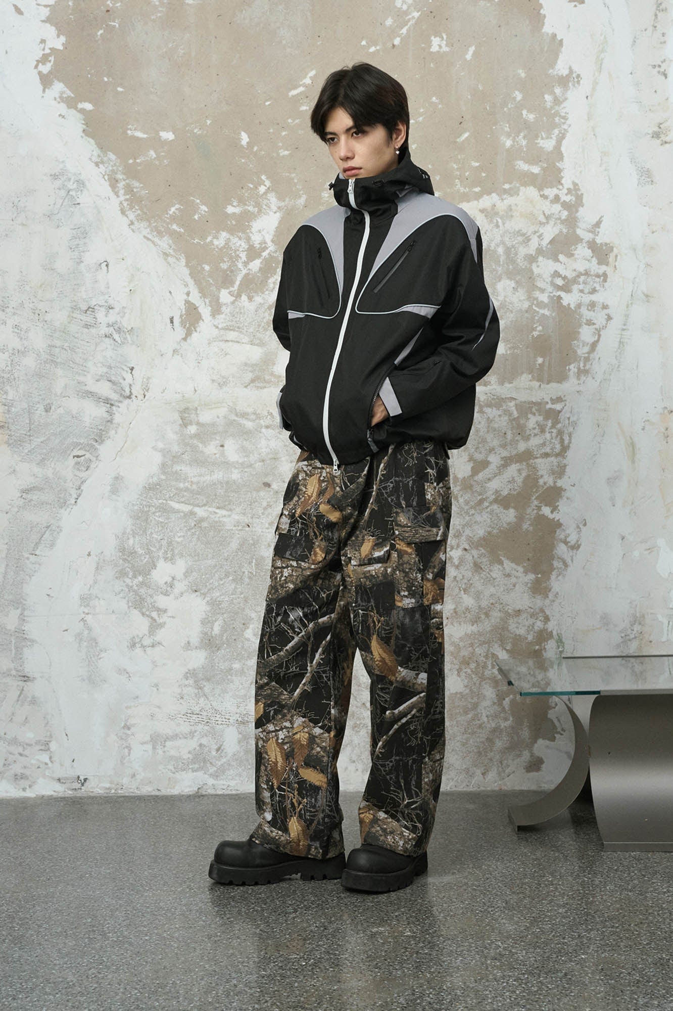 ENSHADOWER Spliced Multi-Pocket Waterproof Hooded Jacket, premium urban and streetwear designers apparel on PROJECTISR.com, ENSHADOWER