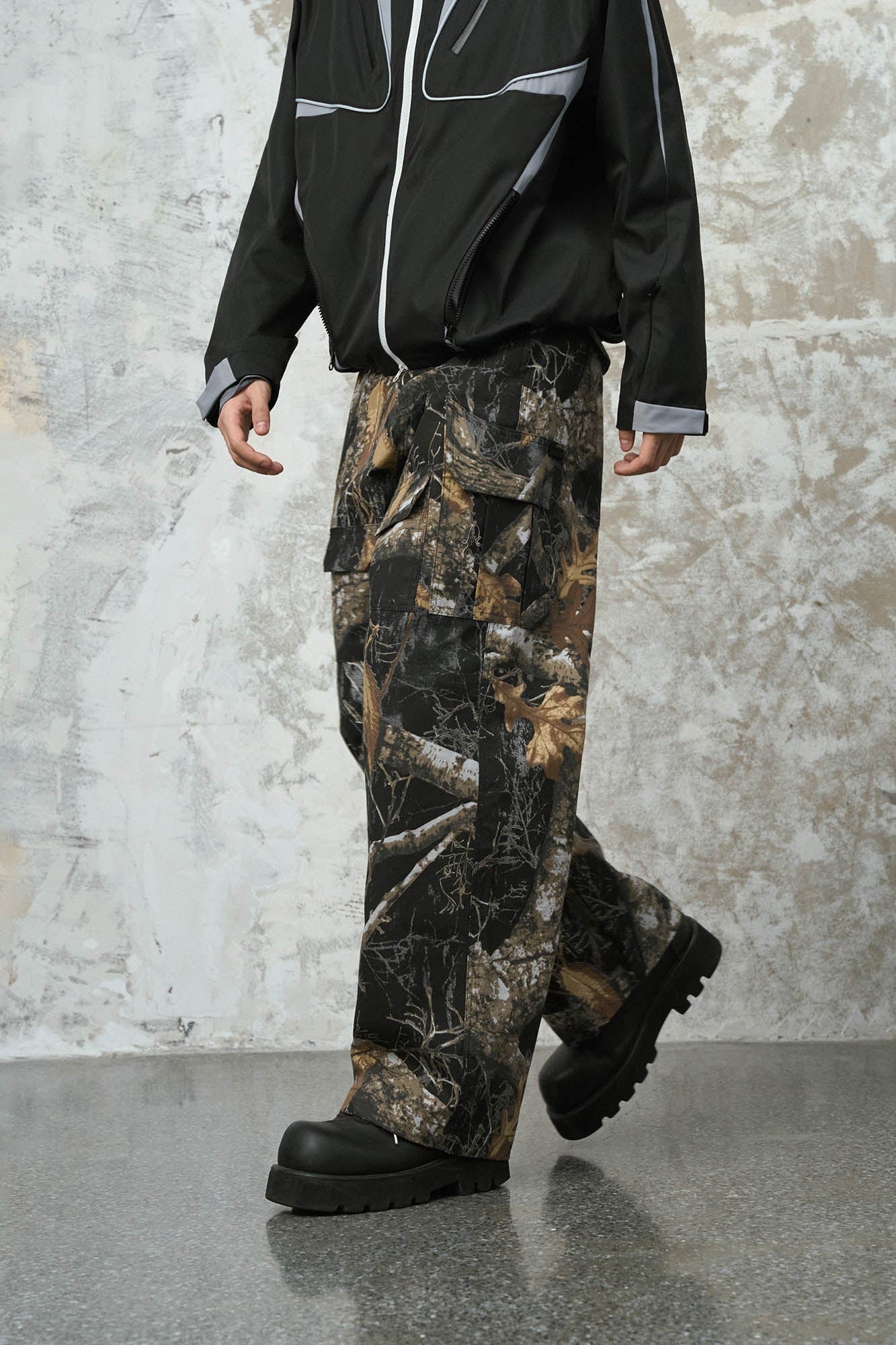 ENSHADOWER Branch Camo Multi-Pocket Straight-Leg Pants, premium urban and streetwear designers apparel on PROJECTISR.com, ENSHADOWER