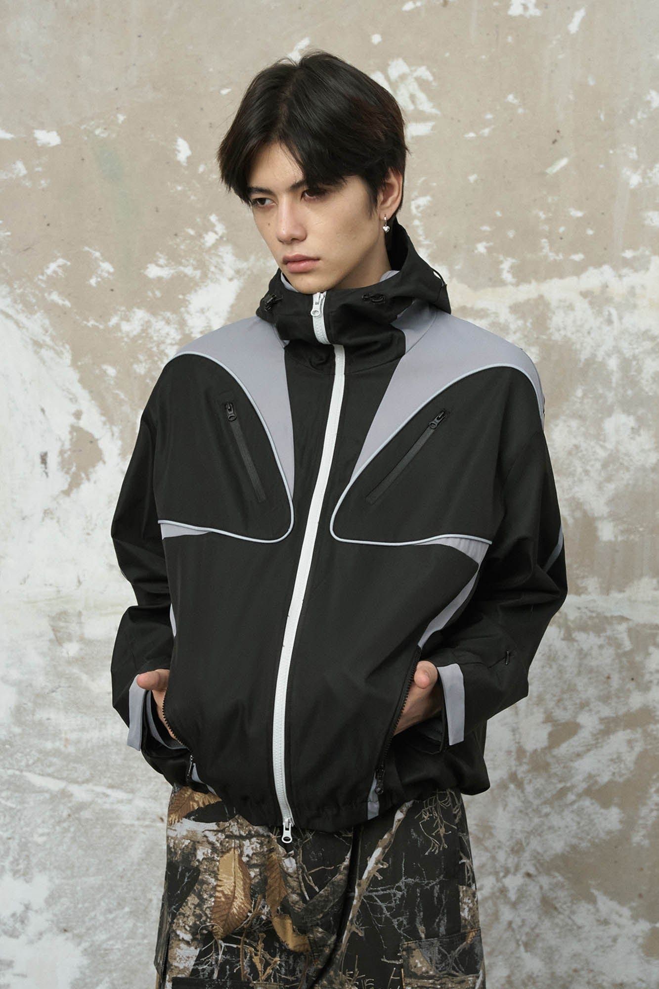ENSHADOWER Spliced Multi-Pocket Waterproof Hooded Jacket, premium urban and streetwear designers apparel on PROJECTISR.com, ENSHADOWER