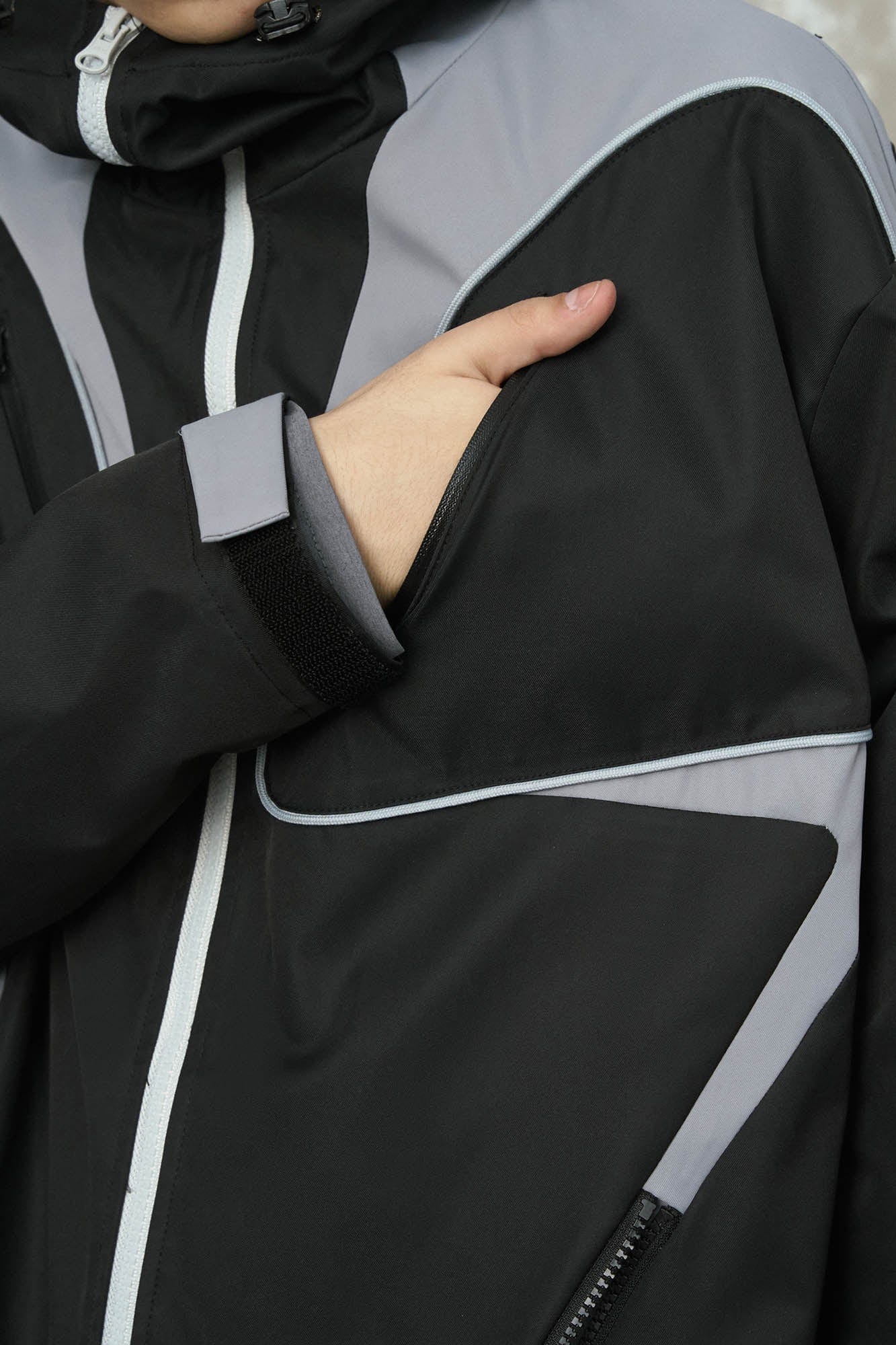 ENSHADOWER Spliced Multi-Pocket Waterproof Hooded Jacket, premium urban and streetwear designers apparel on PROJECTISR.com, ENSHADOWER